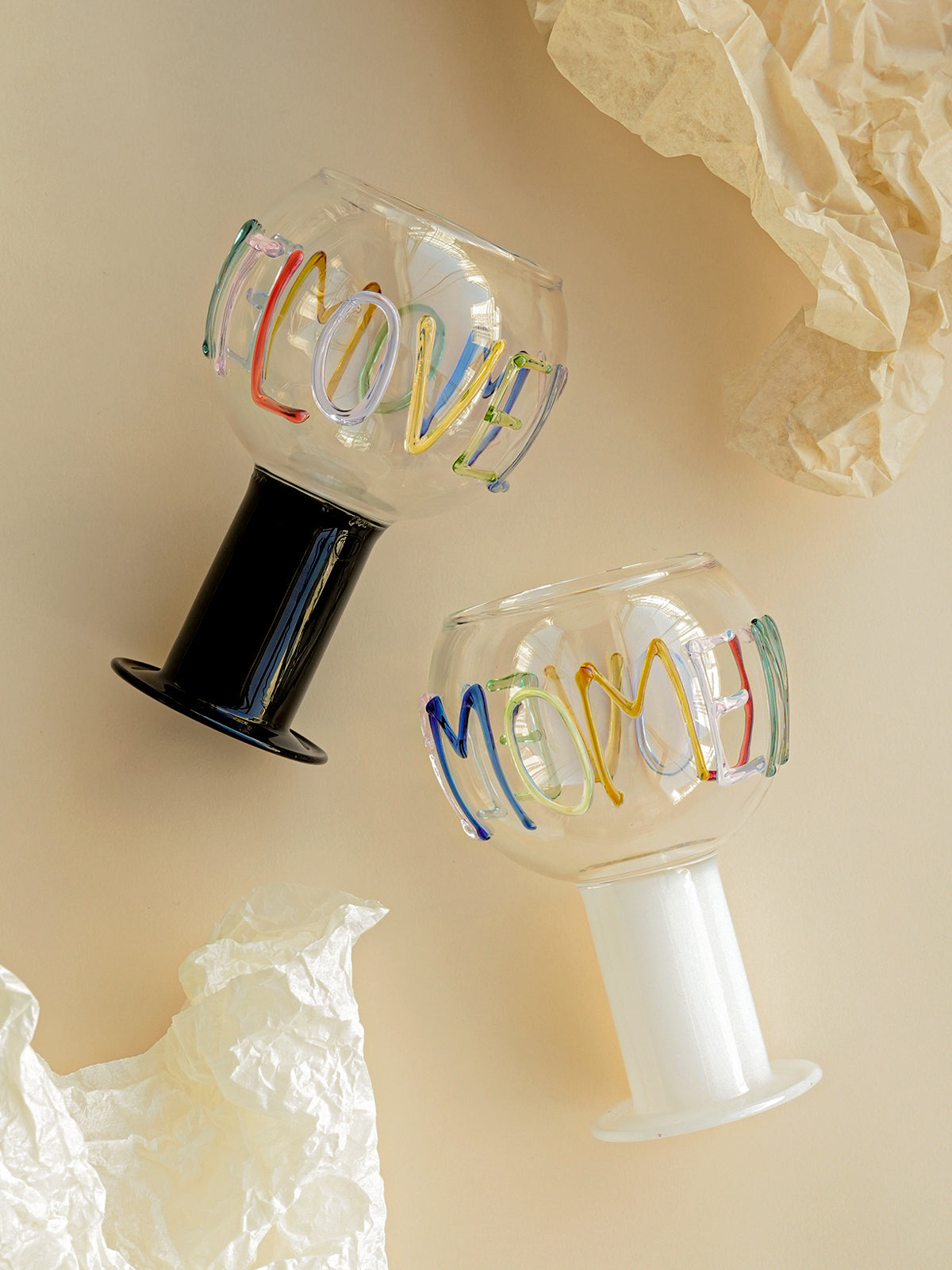 Handmade Glassware Drinking Glasses For Ice Coffee Sustainable Water and Cocktail Glasses For Home&gift