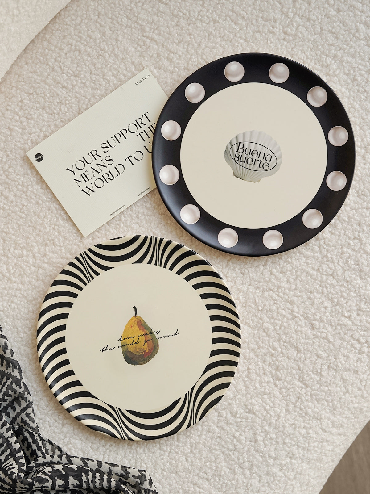 Reusable Bamboo Plates - Non-Toxic Toddler and Kids Plate, Dishwasher Safe, Not Microwavable Dinnerware, Shockproof and suitable for outdoor camping