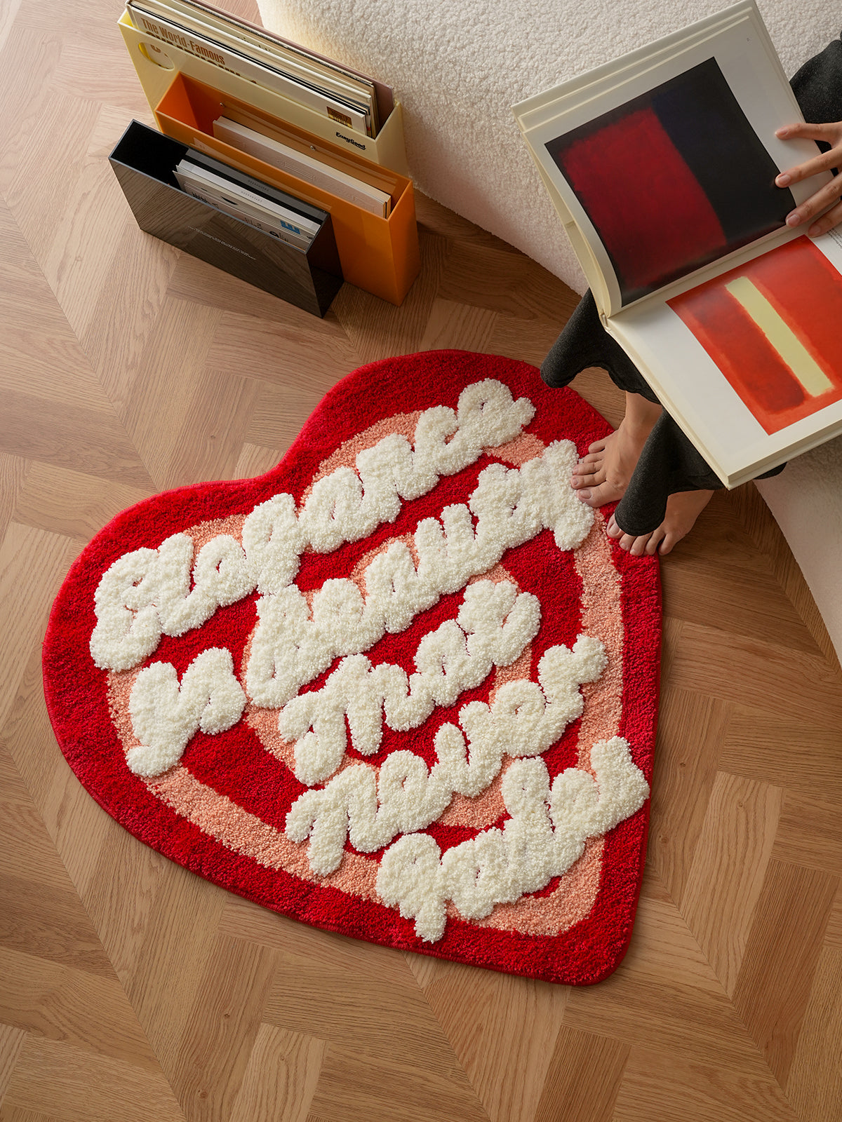 Heart-shaped Rug Perfect for Adding Love to Your Home,Super Soft Rug