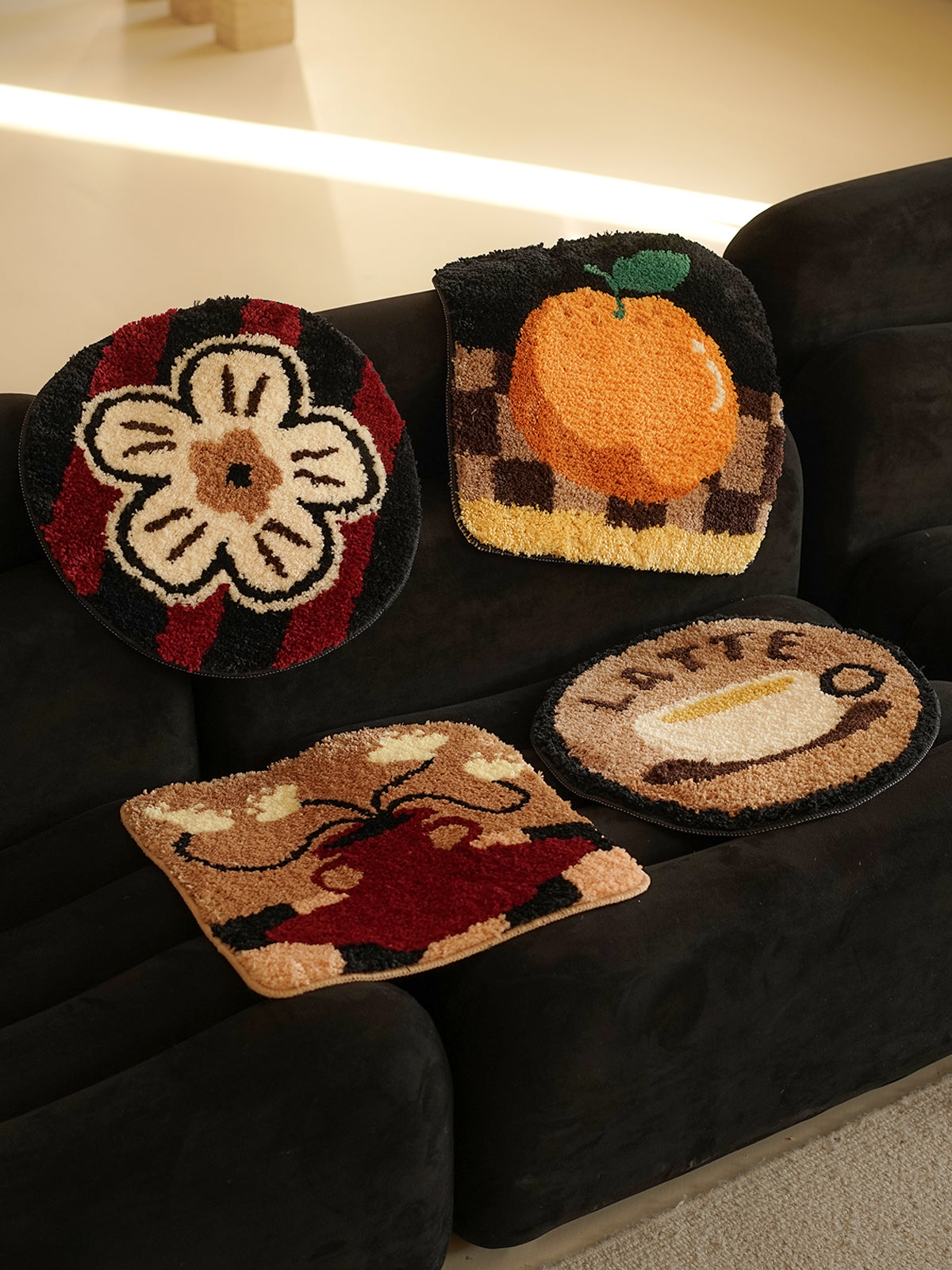Retro-Style Living Room Seat Cushion, Creative Office Seat Pad, Sofa Decorative Butt Cushion, Car Cushion