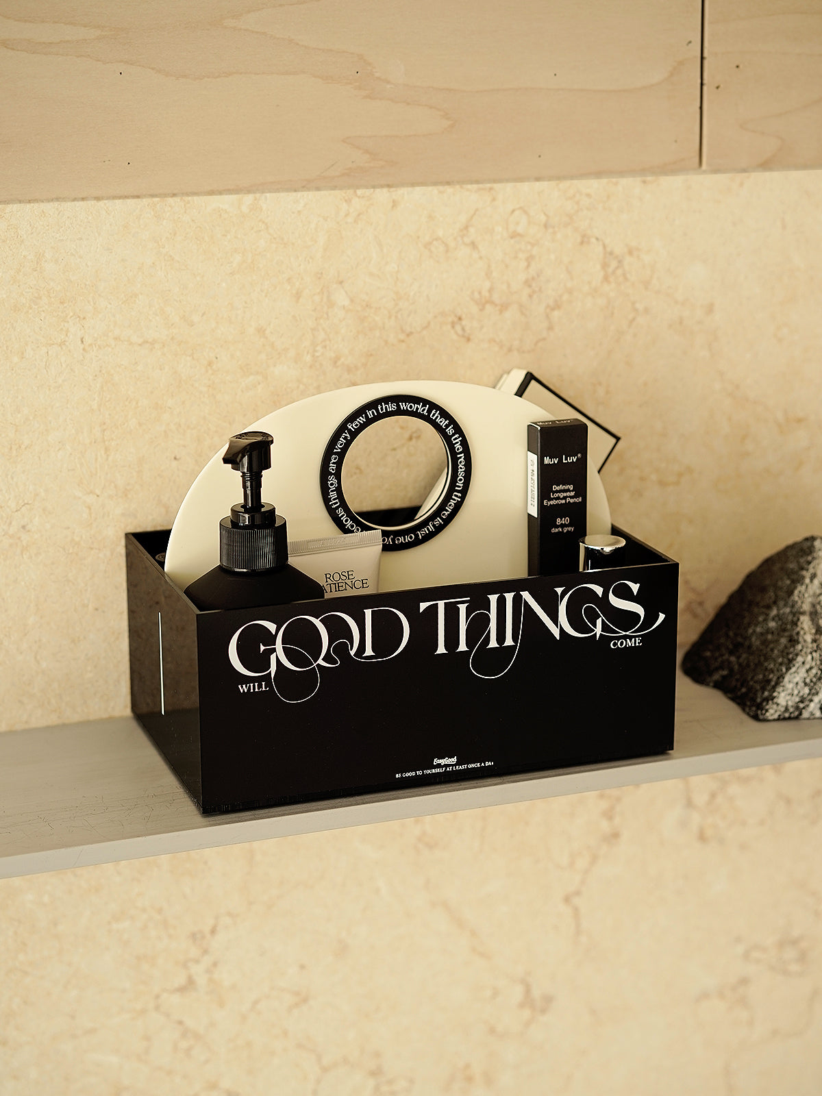 Acrylic Multi-Purpose Organizer Box with Handle for Bathroom, Coffee Corner, Desk, and Home Decor,Modern Style Storage Box