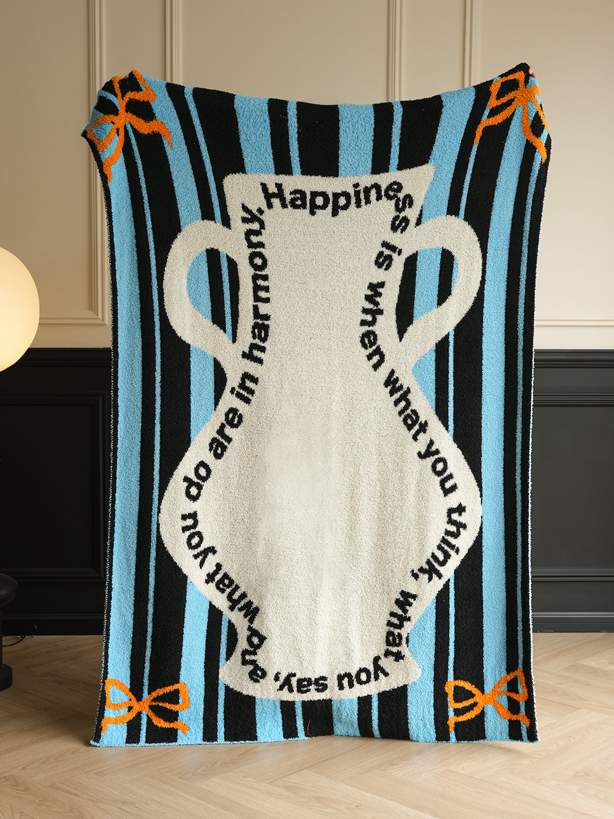 Cute Throw Blanket: Super Soft & Fluffy Polyester with Geometric Pattern – Perfect for Couch, Bed & Sofa