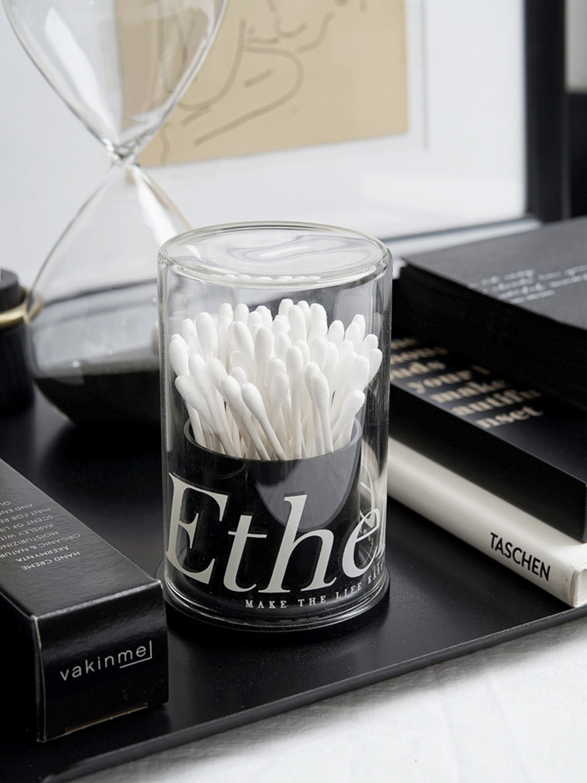 Bathroom Organizers and Storage, Cotton Swab and Toothpick Holder ,Bathroom Containers for Floss Pick,Living Room Table Decorations