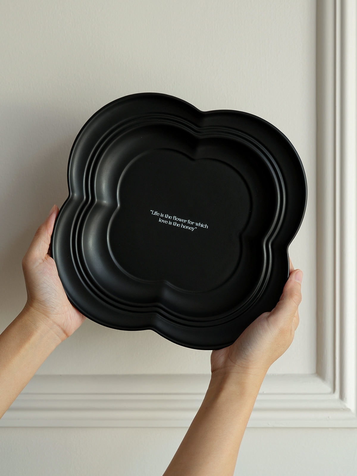 9" Dinner Plates, Premium Glossy Black Ceramic. Suitable for dessert, salad, appetizer, small lunch, breakfast, steak. Dishwasher and microwave safe. Ideal for Michelin-level presentation.