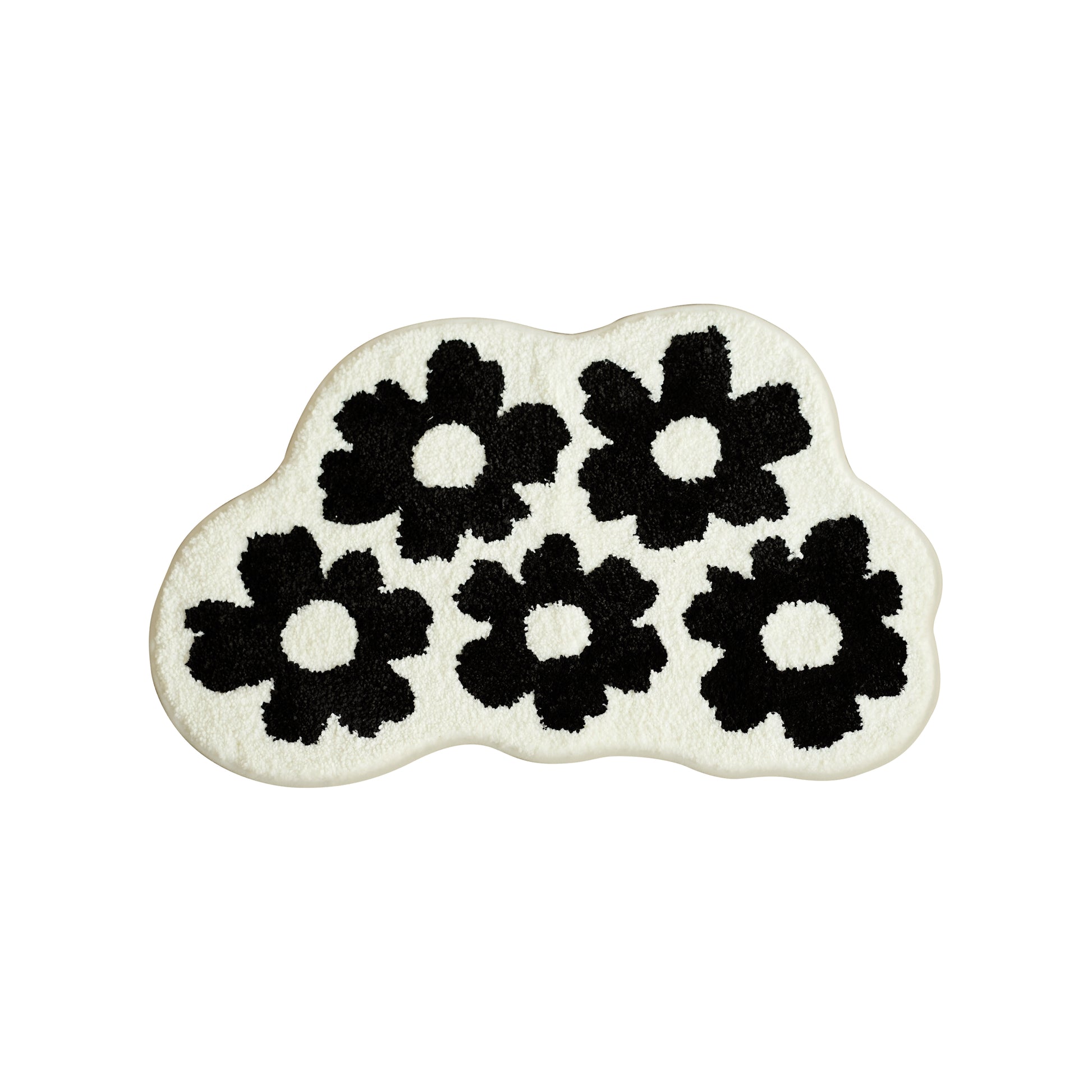 Soft & Comfy Moonlight Shape Tufted Carpet: Plush Fluffy Rug for Aesthetic Home Decor in Living Room & Bedroom