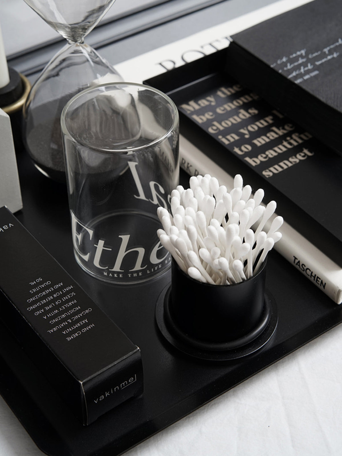 Bathroom Organizers and Storage, Cotton Swab and Toothpick Holder ,Bathroom Containers for Floss Pick,Living Room Table Decorations