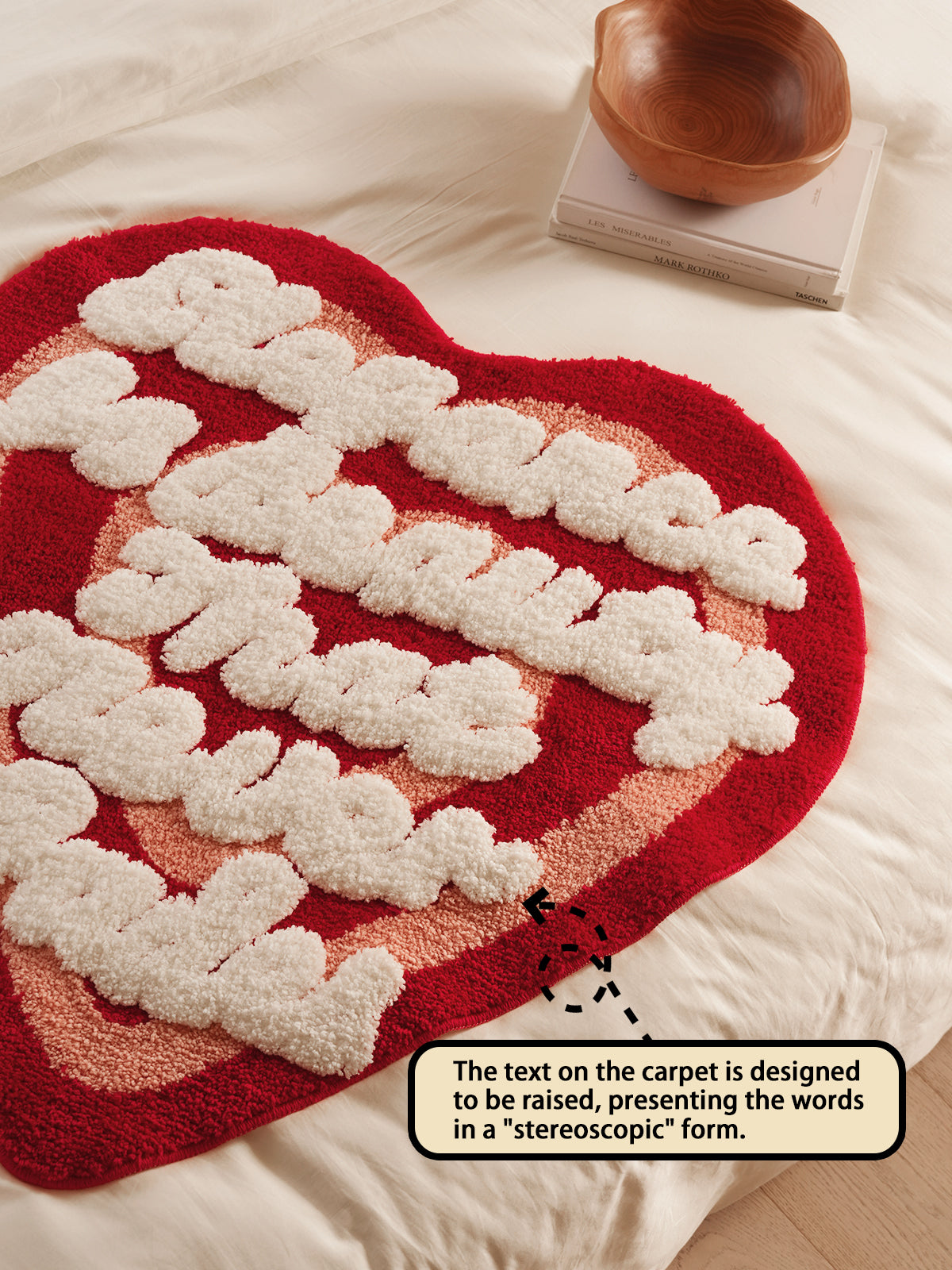 Heart-shaped Rug Perfect for Adding Love to Your Home,Super Soft Rug