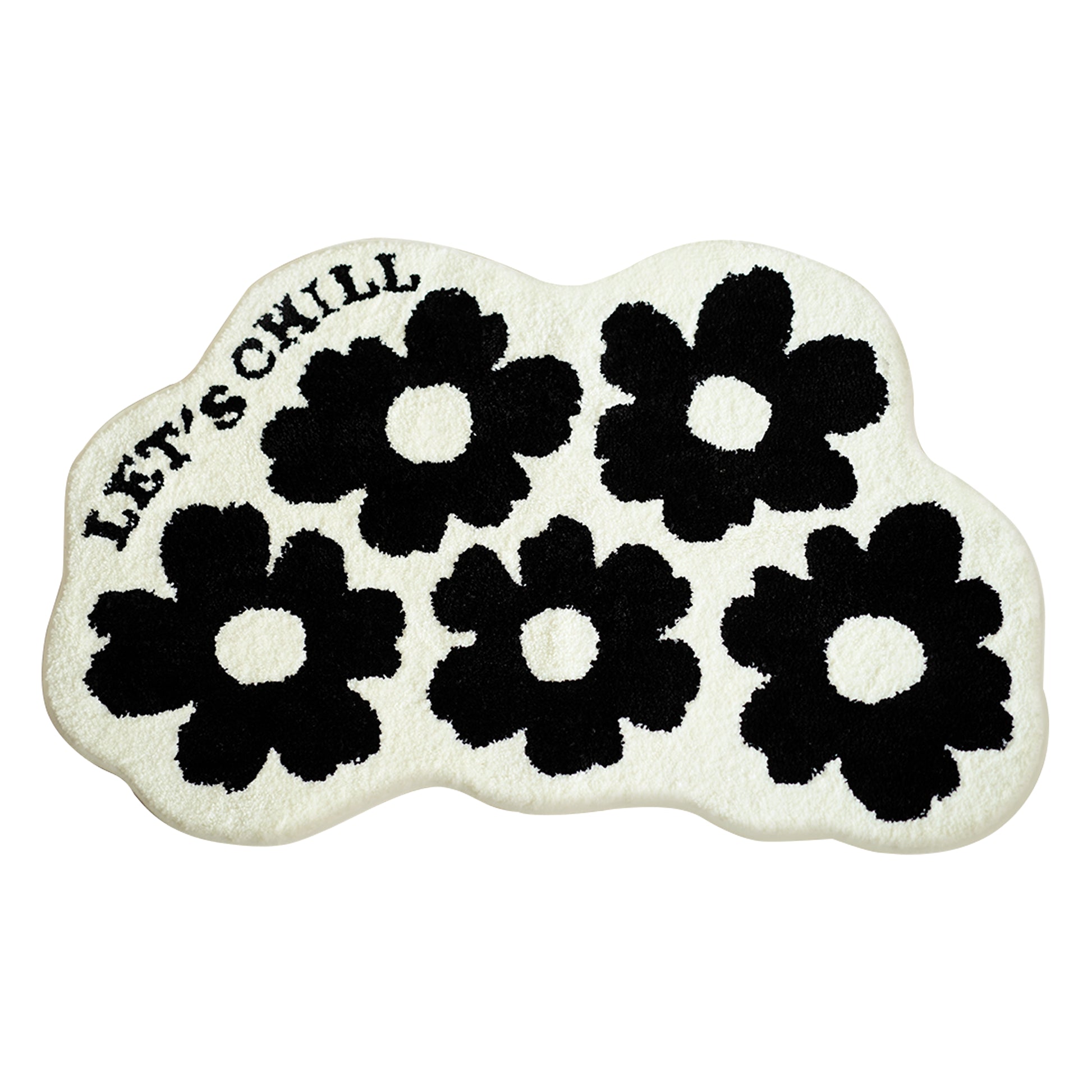 Soft & Comfy Moonlight Shape Tufted Carpet: Plush Fluffy Rug for Aesthetic Home Decor in Living Room & Bedroom