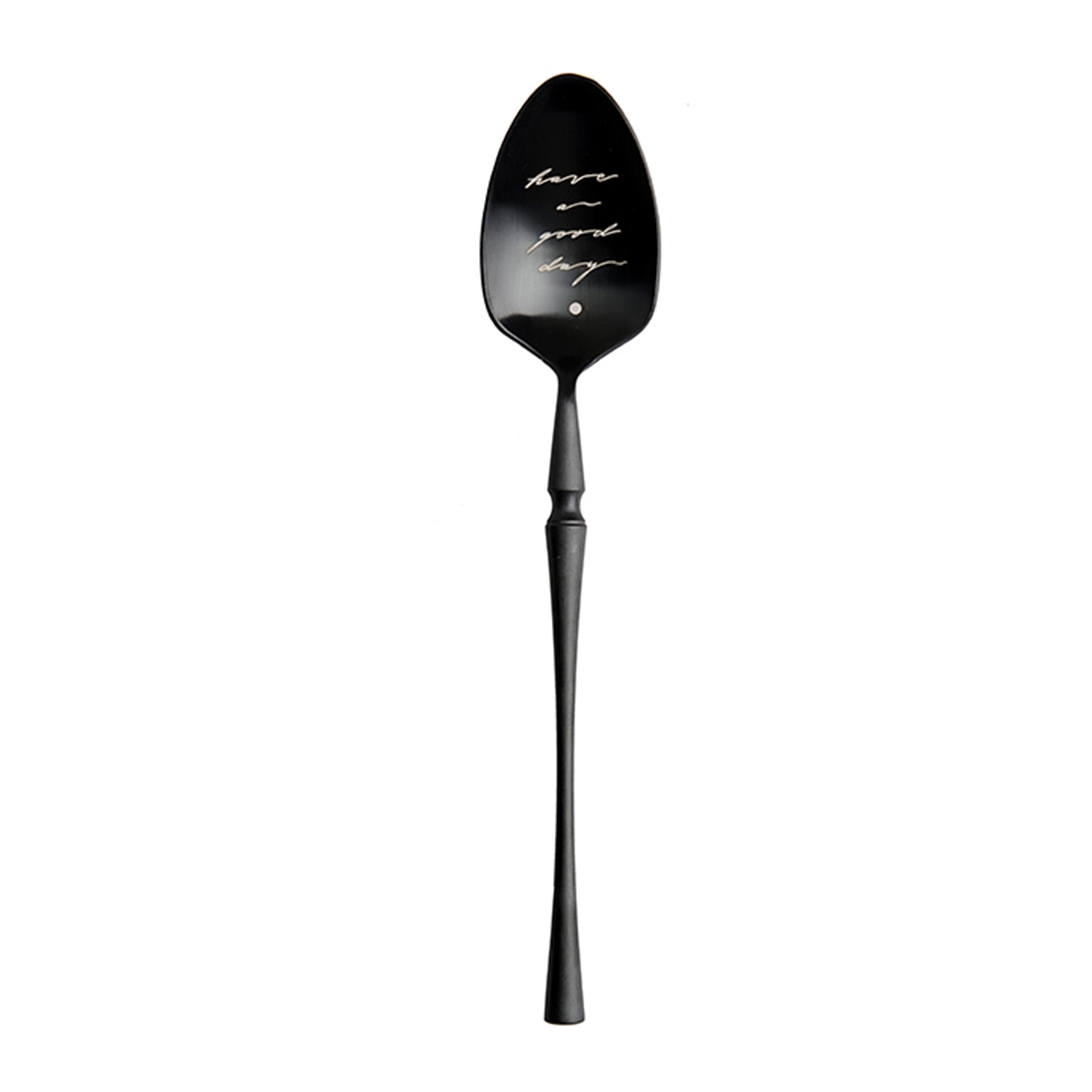 Unique & Beautiful Flatware Set Black Utensils Service For 5 with Dessert Fork,Dessert Spoon, Knife, Spoon, Dinner Fork,Stainless Steel Flatware, 5 Piece Place Setting