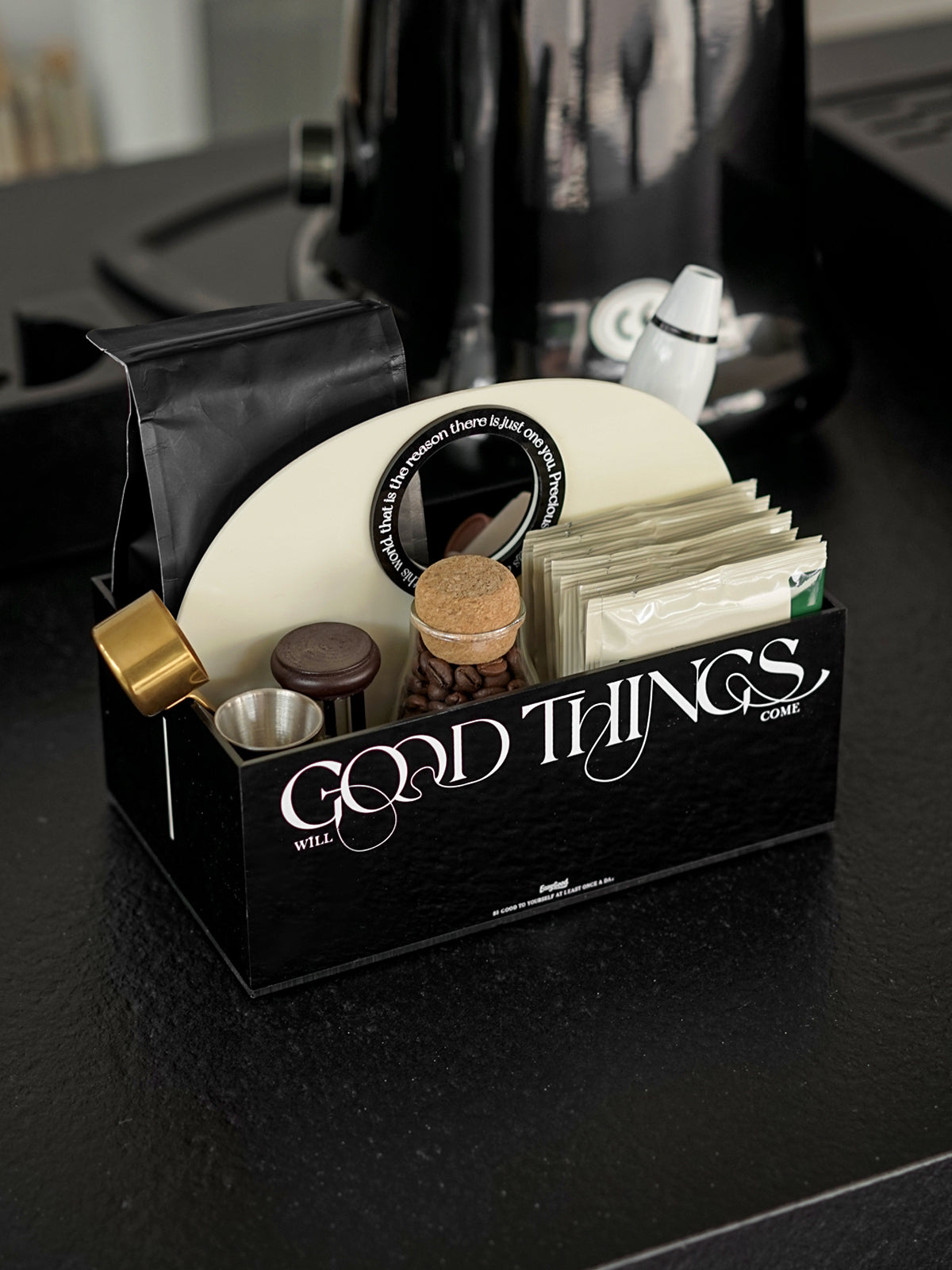 Acrylic Multi-Purpose Organizer Box with Handle for Bathroom, Coffee Corner, Desk, and Home Decor,Modern Style Storage Box