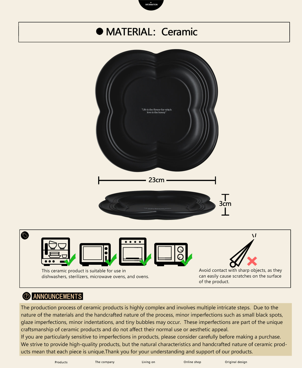9" Dinner Plates, Premium Glossy Black Ceramic. Suitable for dessert, salad, appetizer, small lunch, breakfast, steak. Dishwasher and microwave safe. Ideal for Michelin-level presentation.