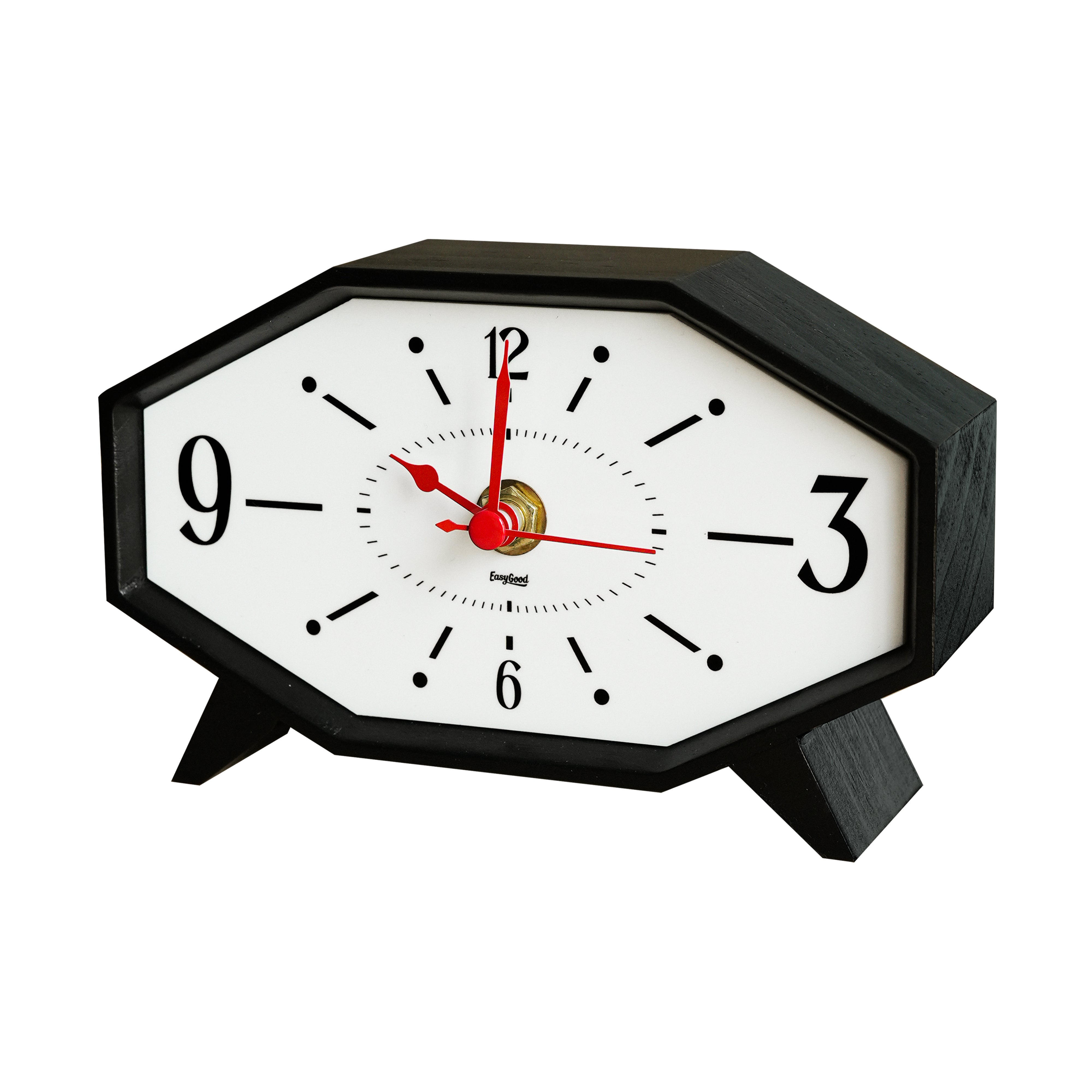Retro Solid Wood Desktop Clock – easygood.shop