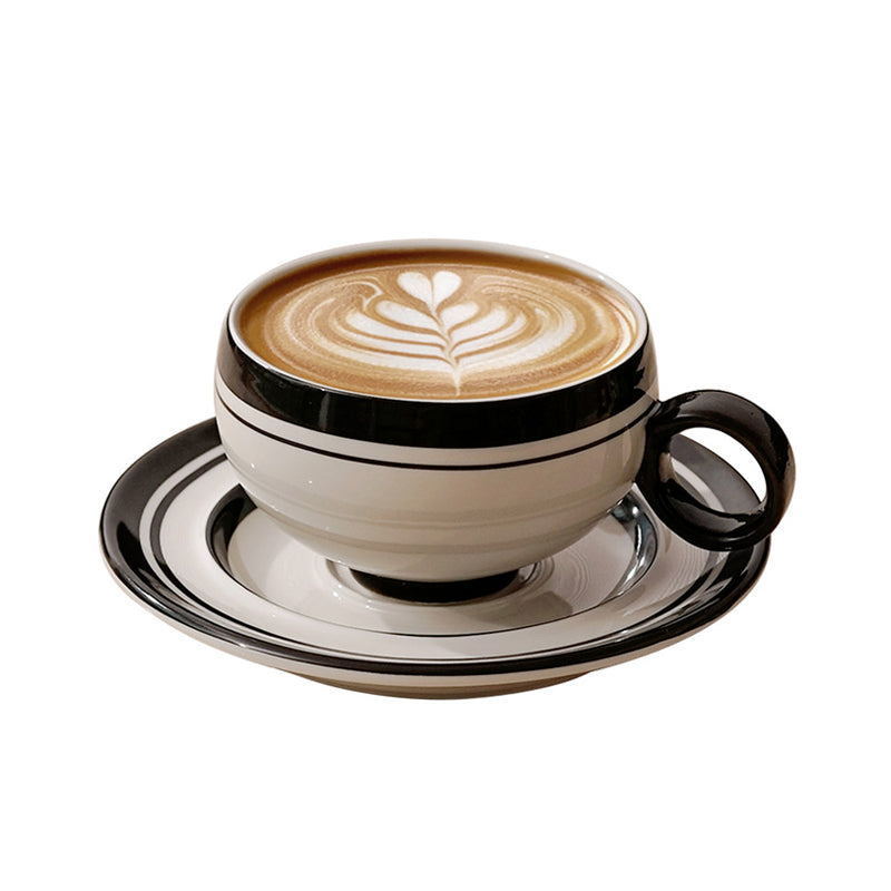 Ceramic Coffee and Tea Mug – Cute Cup and Saucer Perfect for Coffee Lovers Gifts and Kitchen Essentials