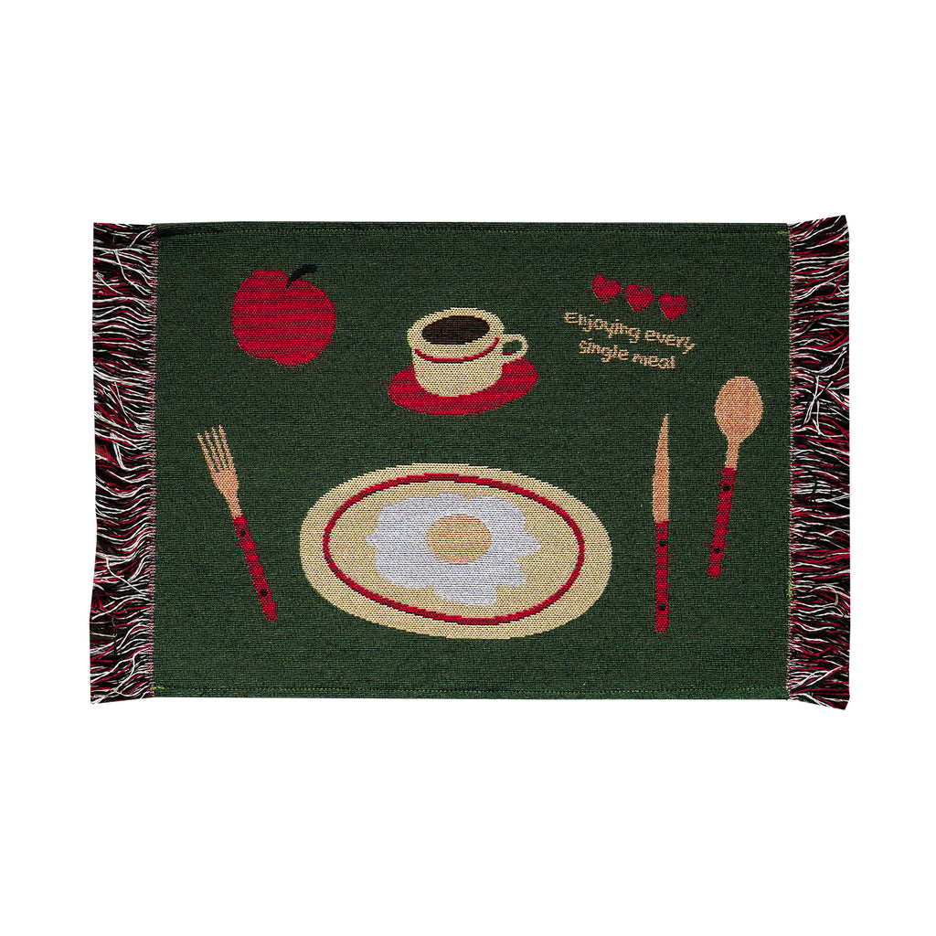 Multi-Functional Tassel Mat，Decorative Placemat ，Tea Tray Coaster