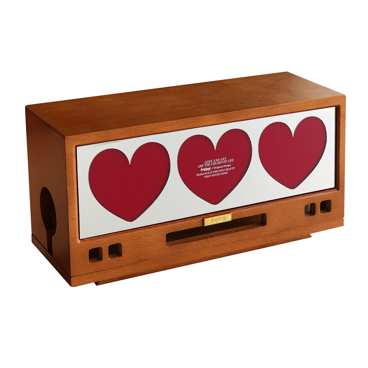 Wooden Cable Organizer Box & Power Strip Hider