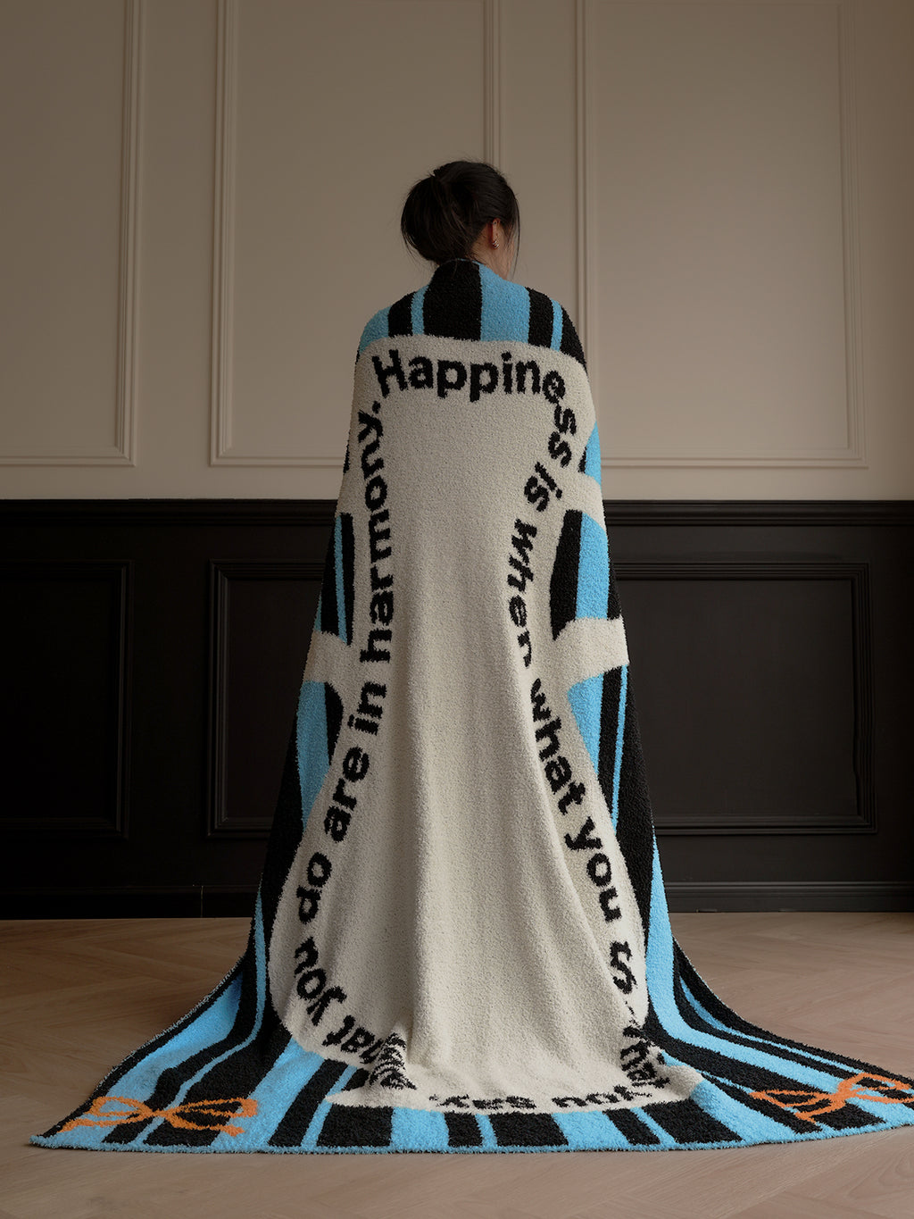 Cute Throw Blanket: Super Soft & Fluffy Polyester with Geometric Pattern – Perfect for Couch, Bed & Sofa