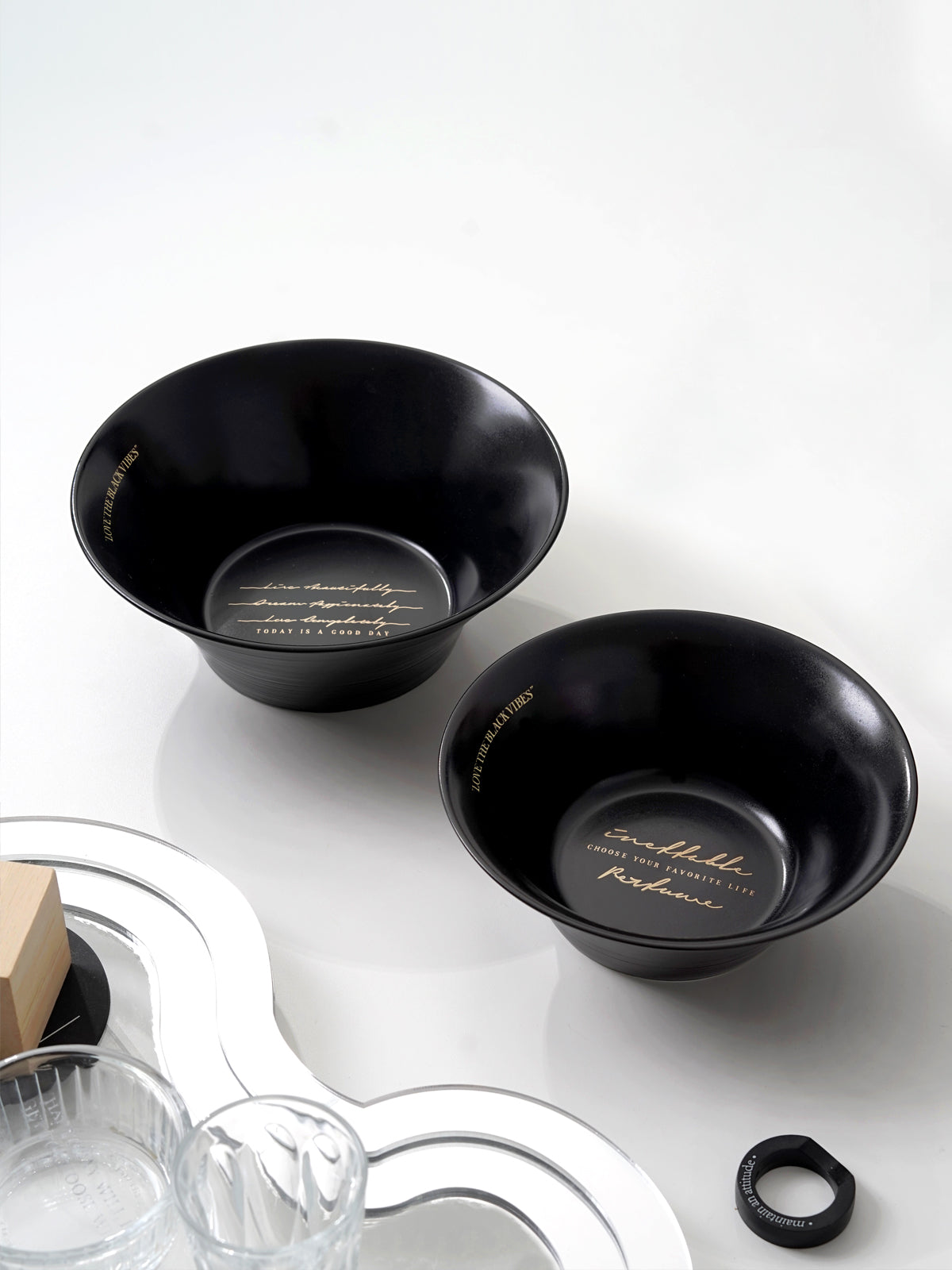 6.6" Premium Ceramic Soup Bowls with Relief Patterns, for Cereal, Soup, Rice, Pasta, Salad, Oatmeal,Stylish Matte Black Ceramic Bowls, Dishwasher and Microwave Safe