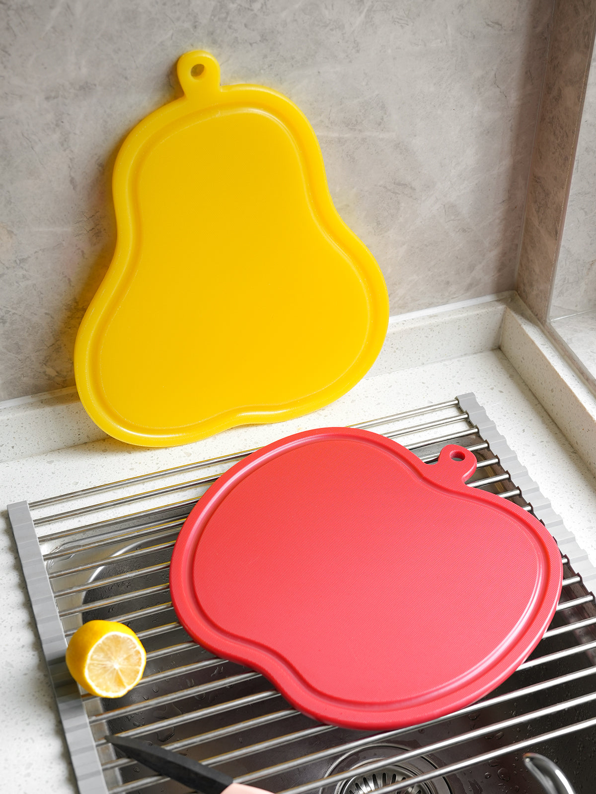 Chopping Board Double Sided Cutting Board for Effortless Cooking Efficient Vegetable Prep for Kitchen Use with Pe Base for Restaurants and Home Chefs