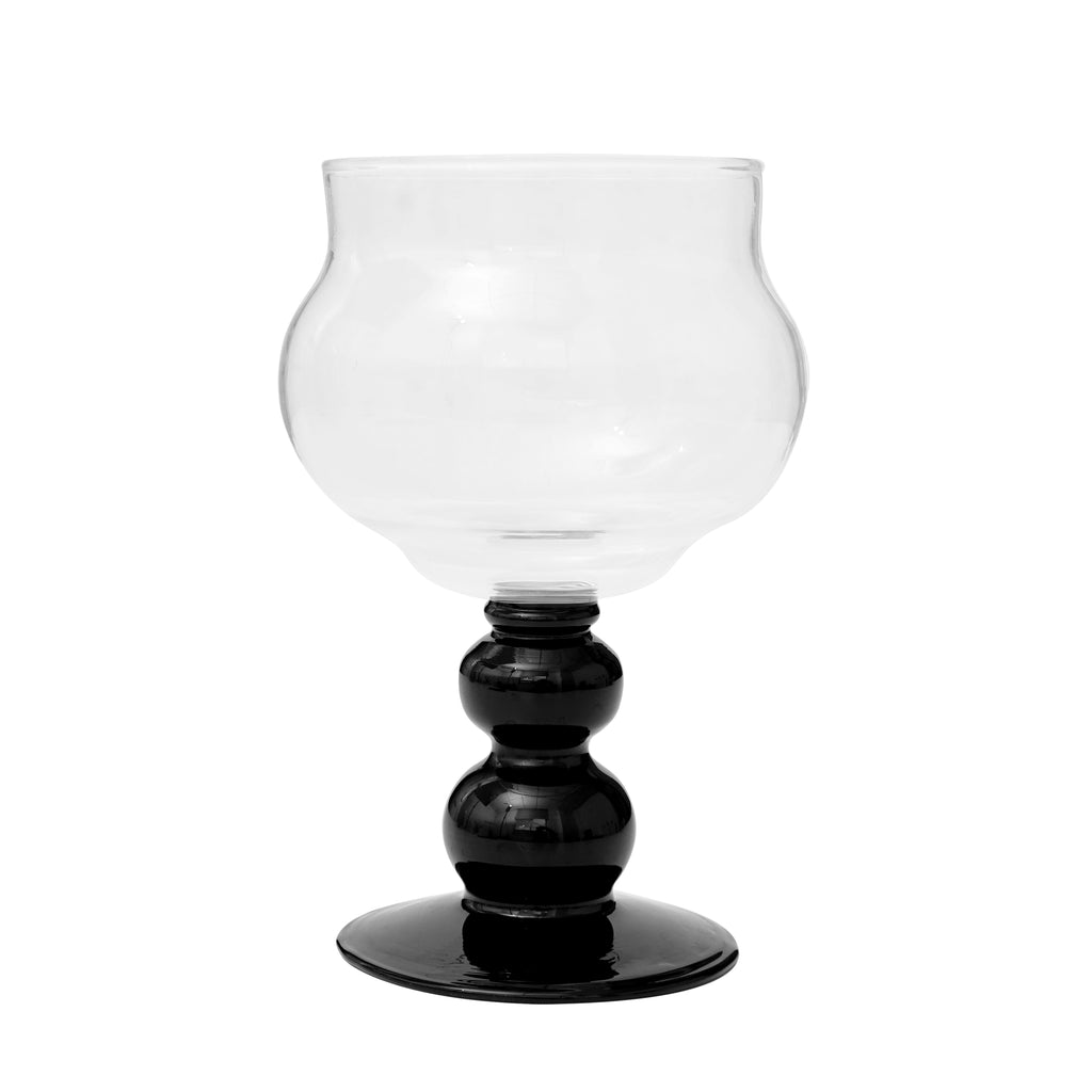 Elegant Stemmed Glass Cup: Heat-Resistant for Coffee, Wine, Milk & Juice 400ml