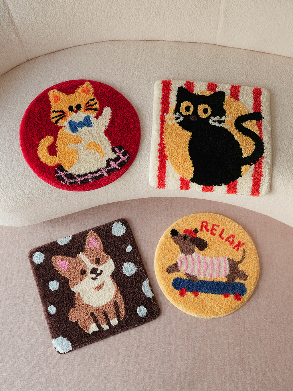 Adorable Pet Print Seat Cushion Seat Cushion, Living RoomChair cushions,Car Cushion