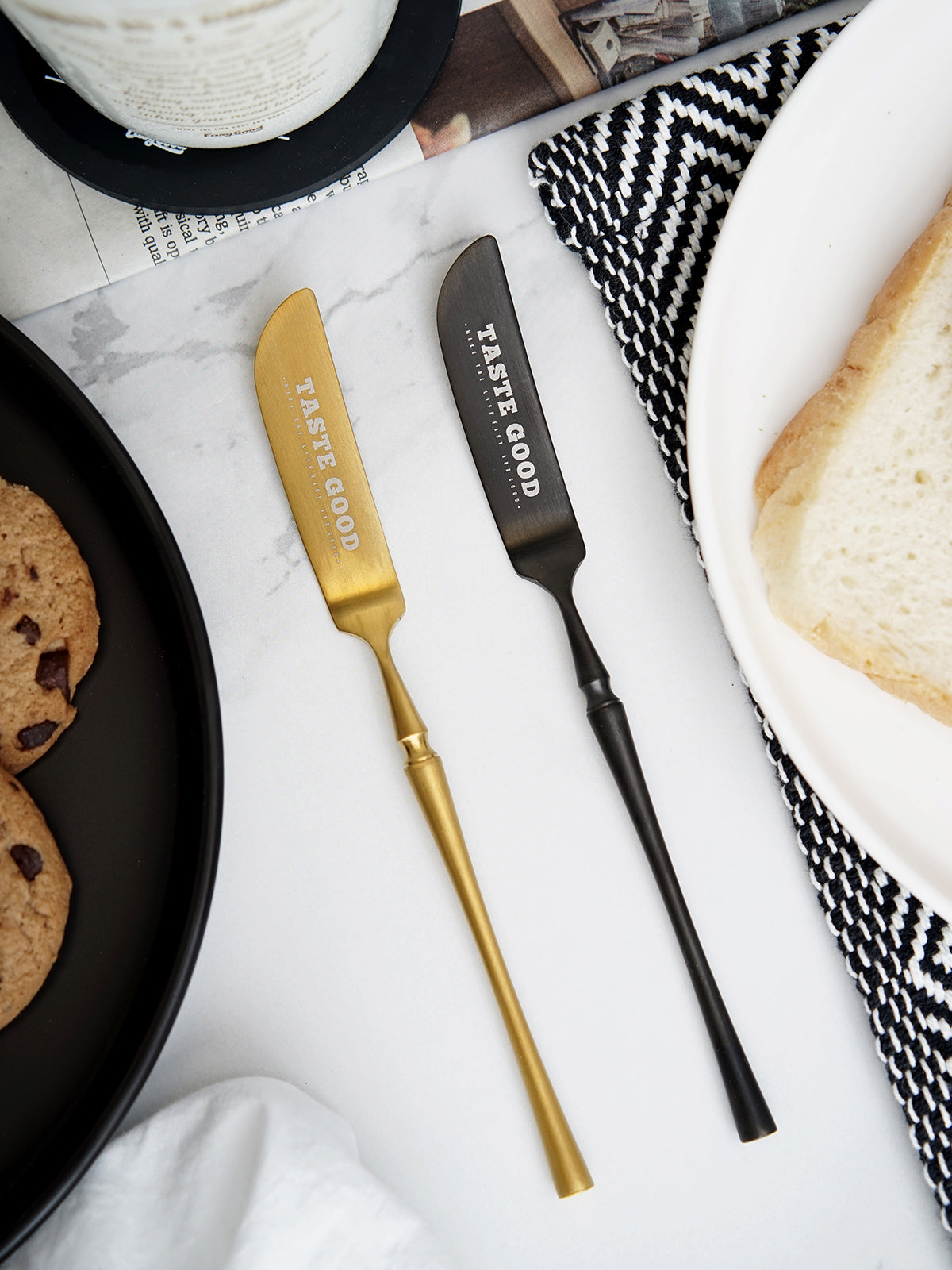 Stainless Steel Butter Knife & Spreader Set: Perfect for Breakfast Spreads, Soft Cheese, Jam, and Pastry