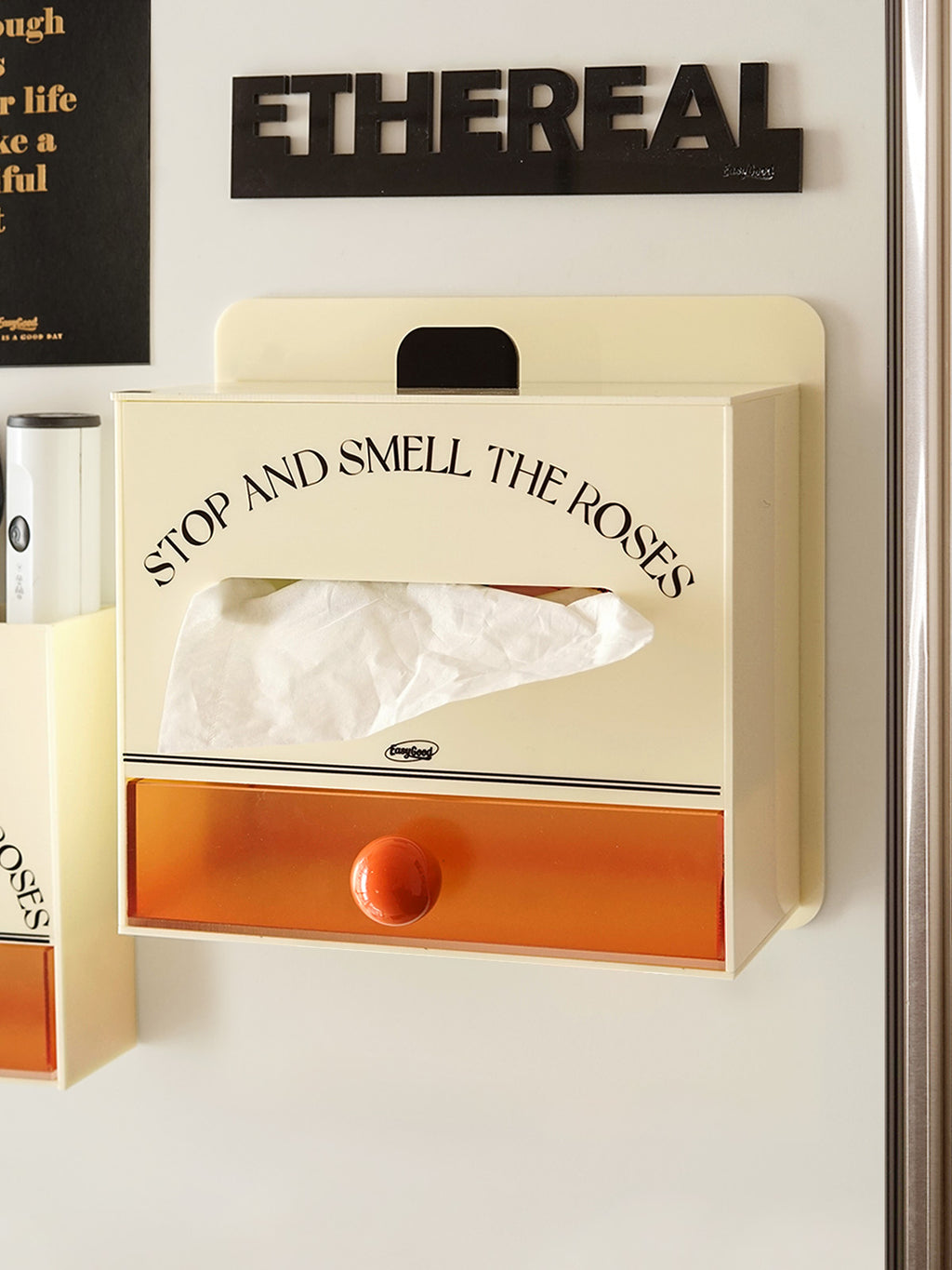 Acrylic Magnetic Organizer Box，Tissue Box