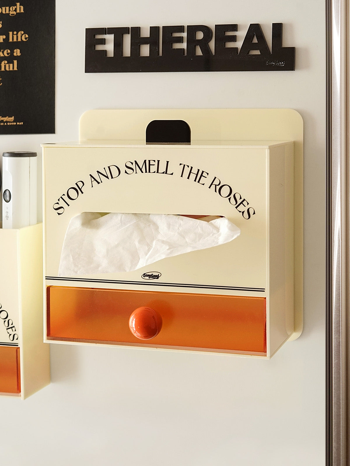 Acrylic Magnetic Organizer Box，Tissue Box