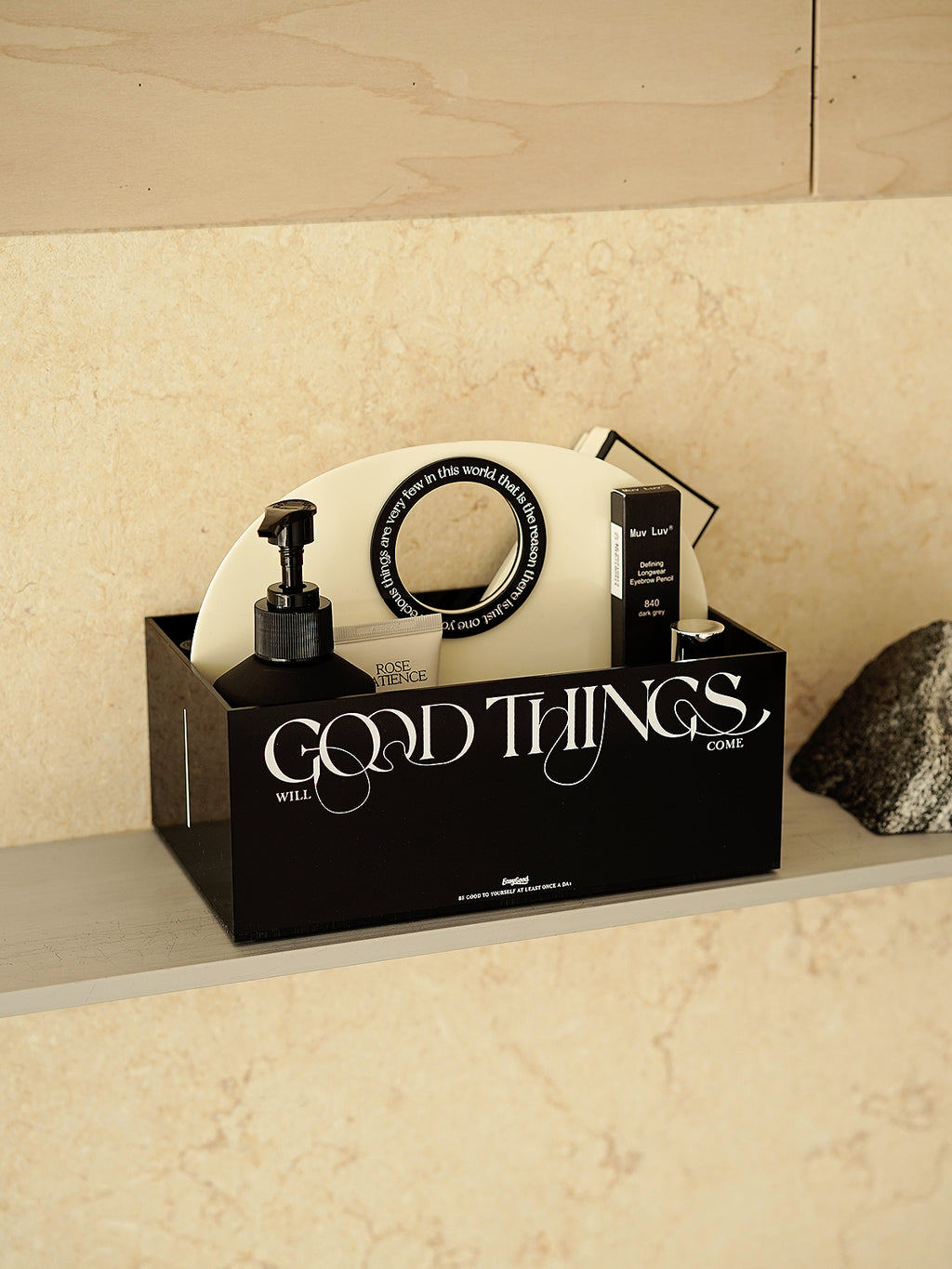 Acrylic Multi-Purpose Organizer Box with Handle for Bathroom, Coffee Corner, Desk, and Home Decor，Modern Style Storage Box