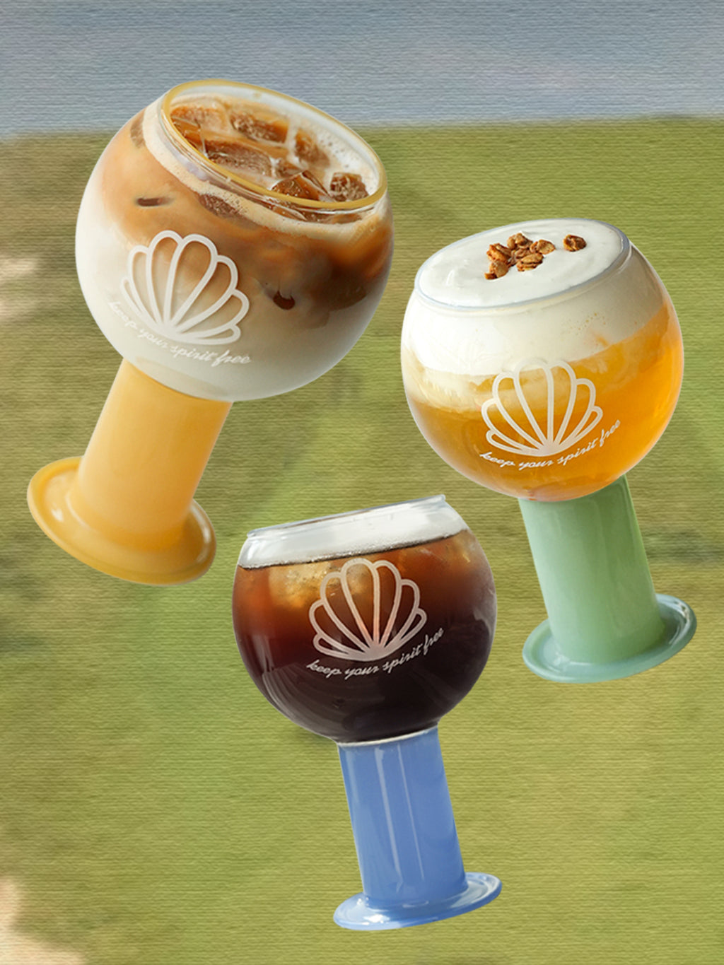 Handmade glass cup,Heat-Resistant,400ml