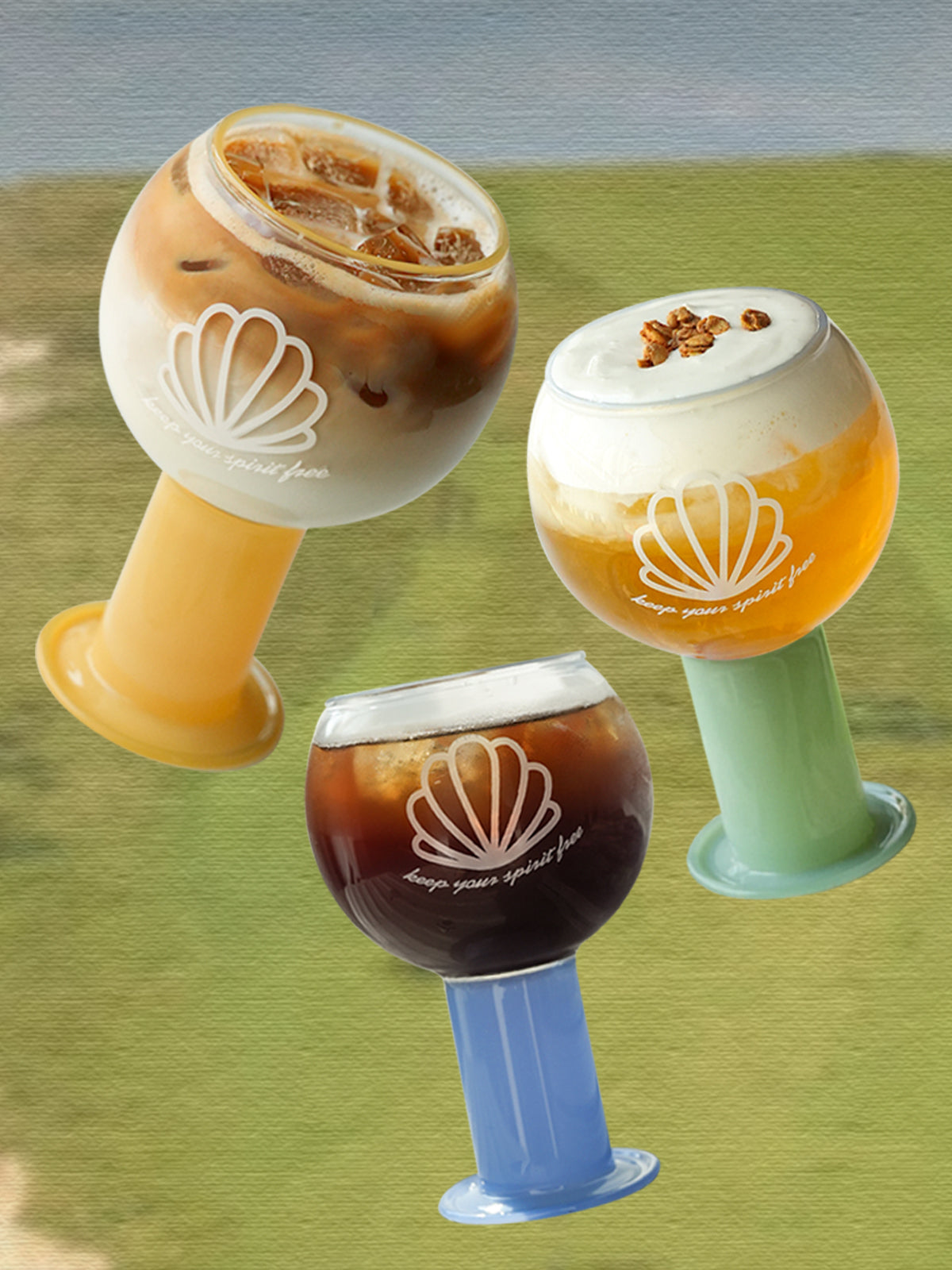 Colored Glassware,Heat-Resistant,400ml