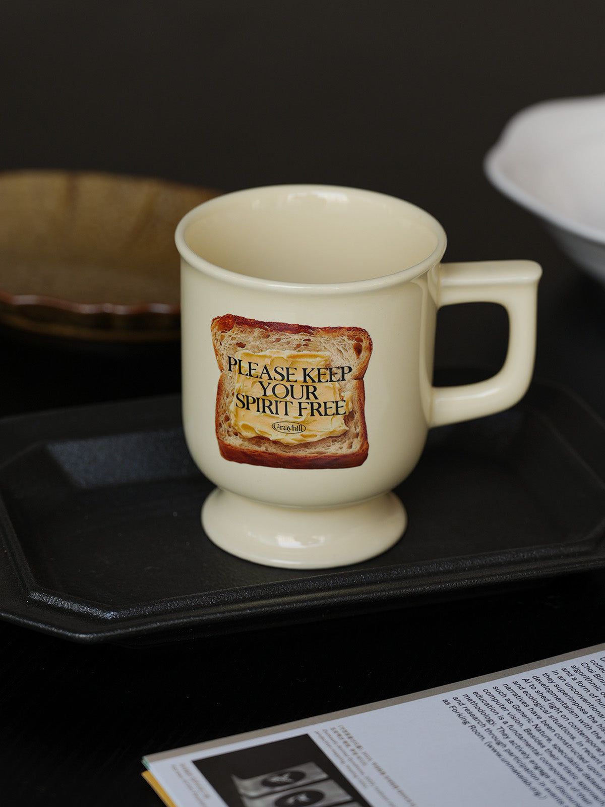 Toast Pattern Ceramic Mug / Coffee Cup