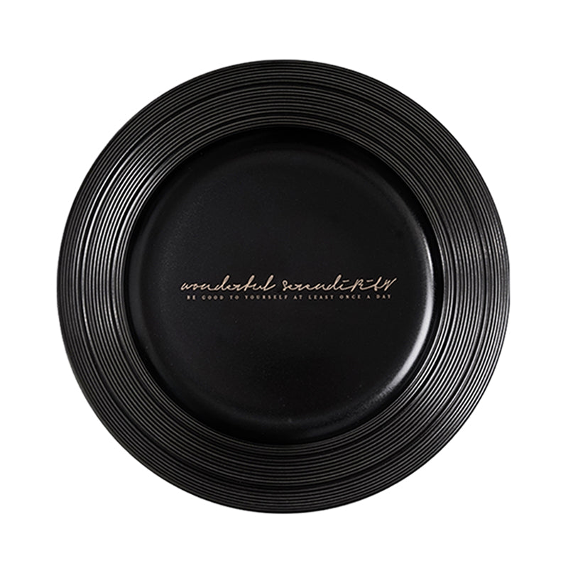 Matte Relief Ceramic Series, featuring soup plates, dinner plates, rice bowls, and soup bowls. Suitable for salads, desserts, steaks, pasta, and main courses. Dishwasher and microwave safe.