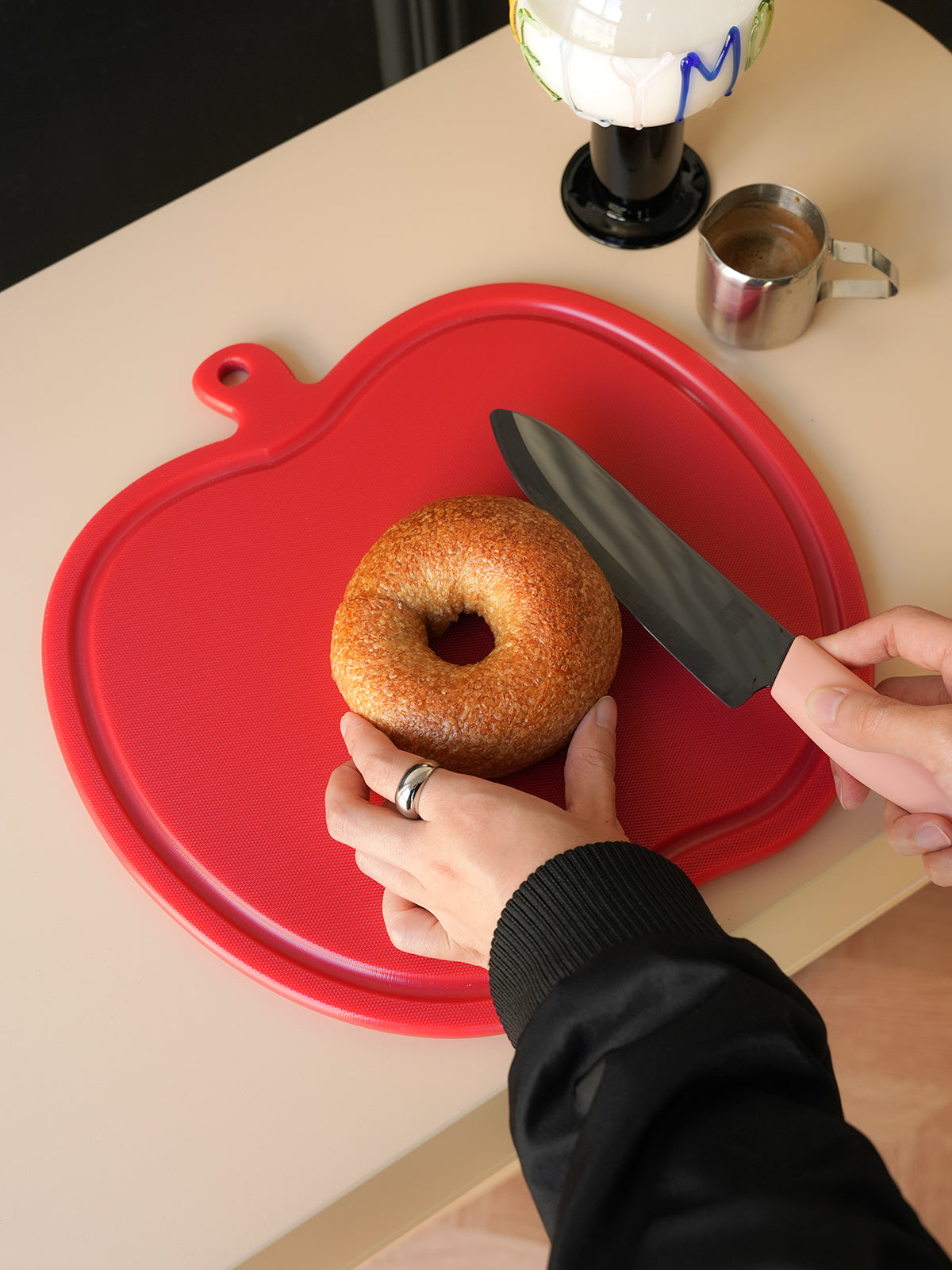 Chopping Board Double Sided Cutting Board for Effortless Cooking Efficient Vegetable Prep for Kitchen Use with Pe Base for Restaurants and Home Chefs