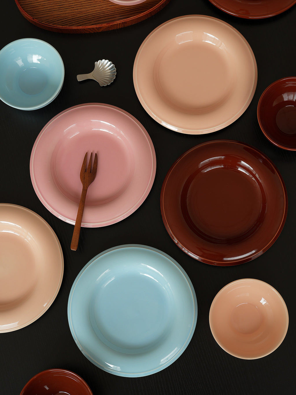 Colorful Ceramic 8.5" Dinner Plate & 5" Bowl Set