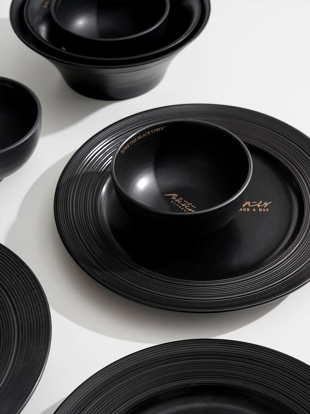 4.5"Ceramic Bowls with Relief Patterns,for Cereal, Soup, Rice, Pasta, Salad, Oatmeal,Breakfast, Stylish Matte Black Ceramic Bowls, Dishwasher and Microwave Safe