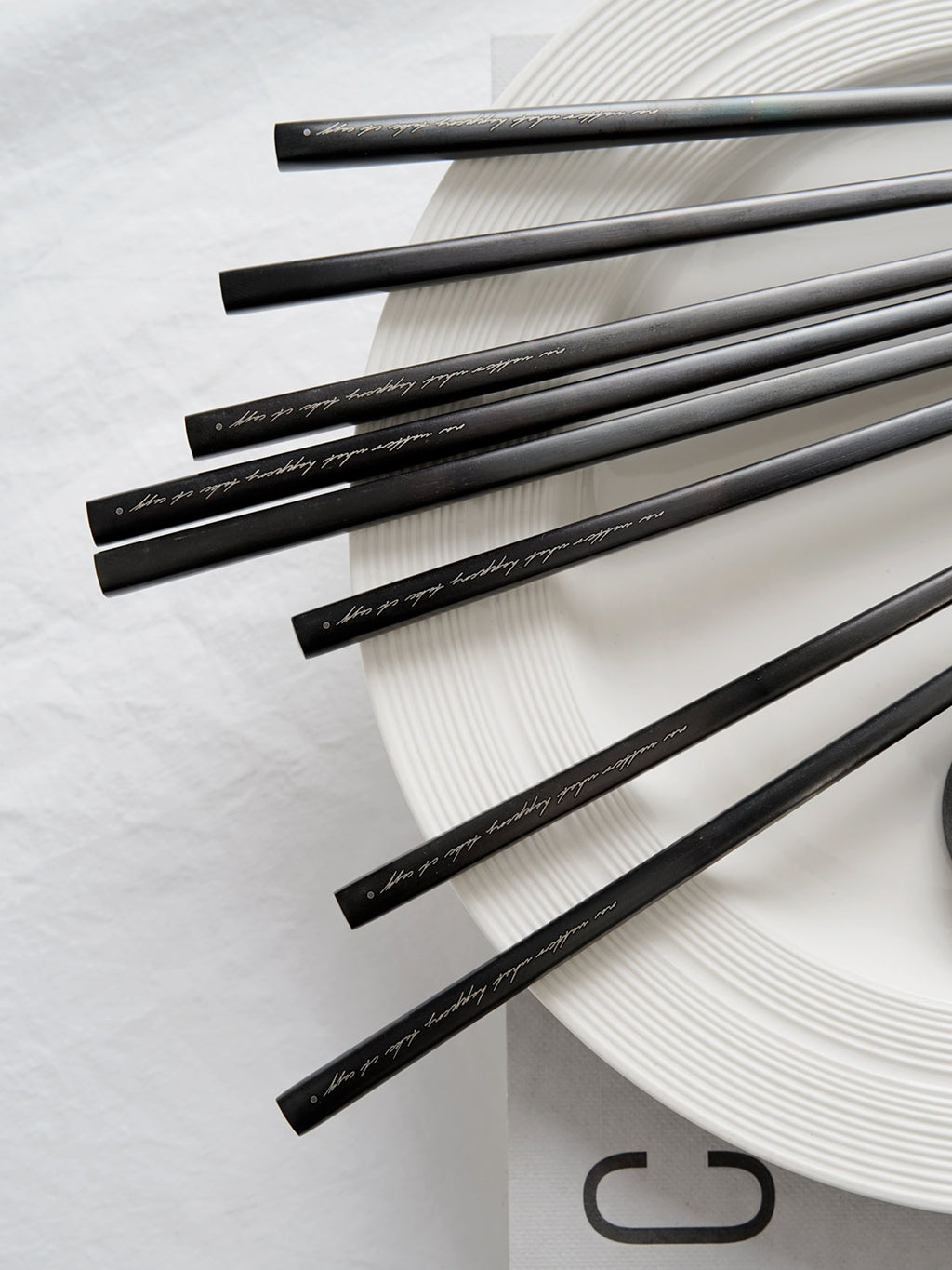 Metal Chopsticks, 5 Pairs Stainless Steel Chopstick，Non-Slip Sushi Chop sticks with Laser Engraving, Reusable Chopsticks for Cuisine