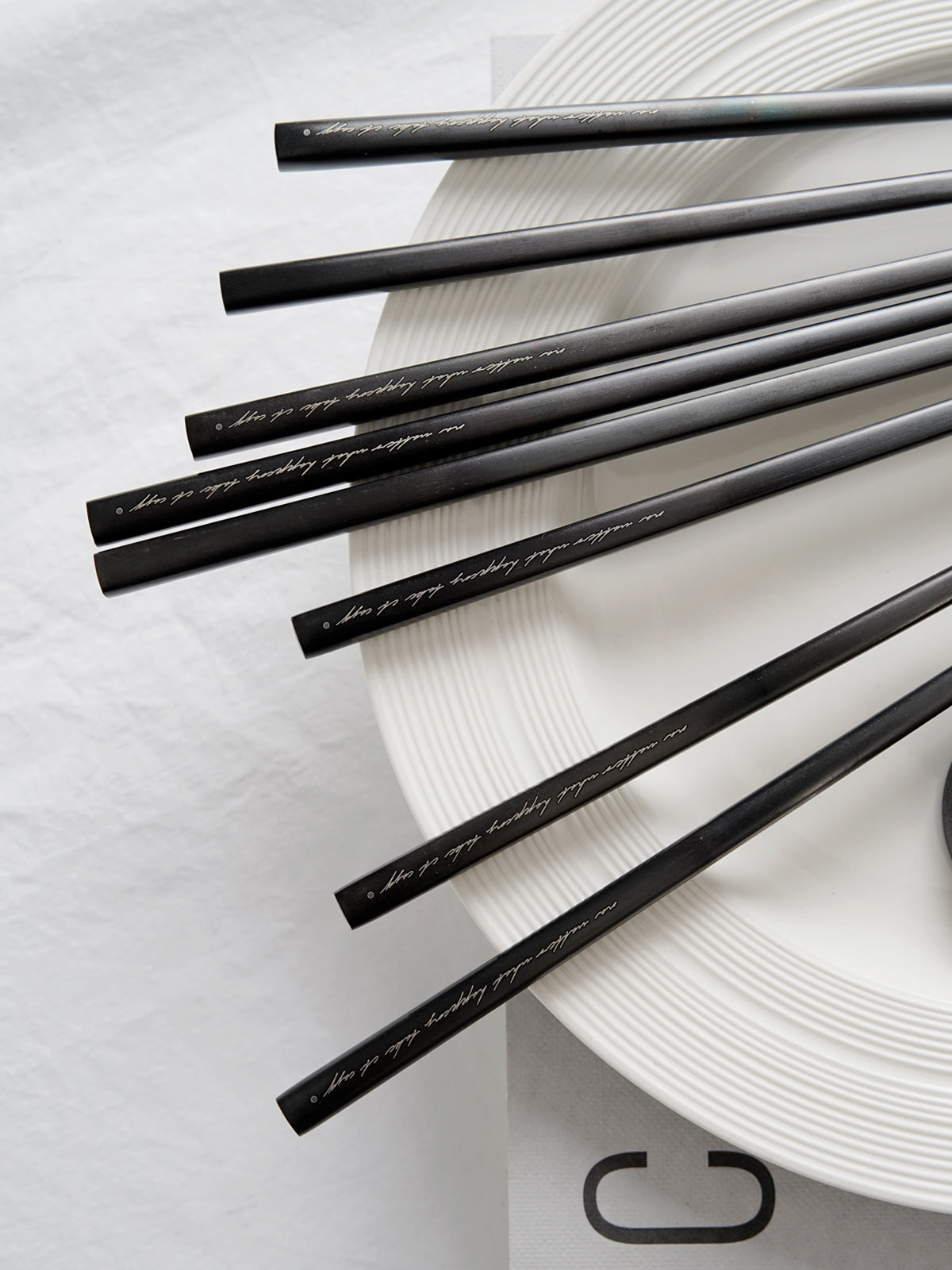 Metal Chopsticks, 5 Pairs Stainless Steel Chopstick，Non-Slip Sushi Chop sticks with Laser Engraving, Reusable Chopsticks for Cuisine