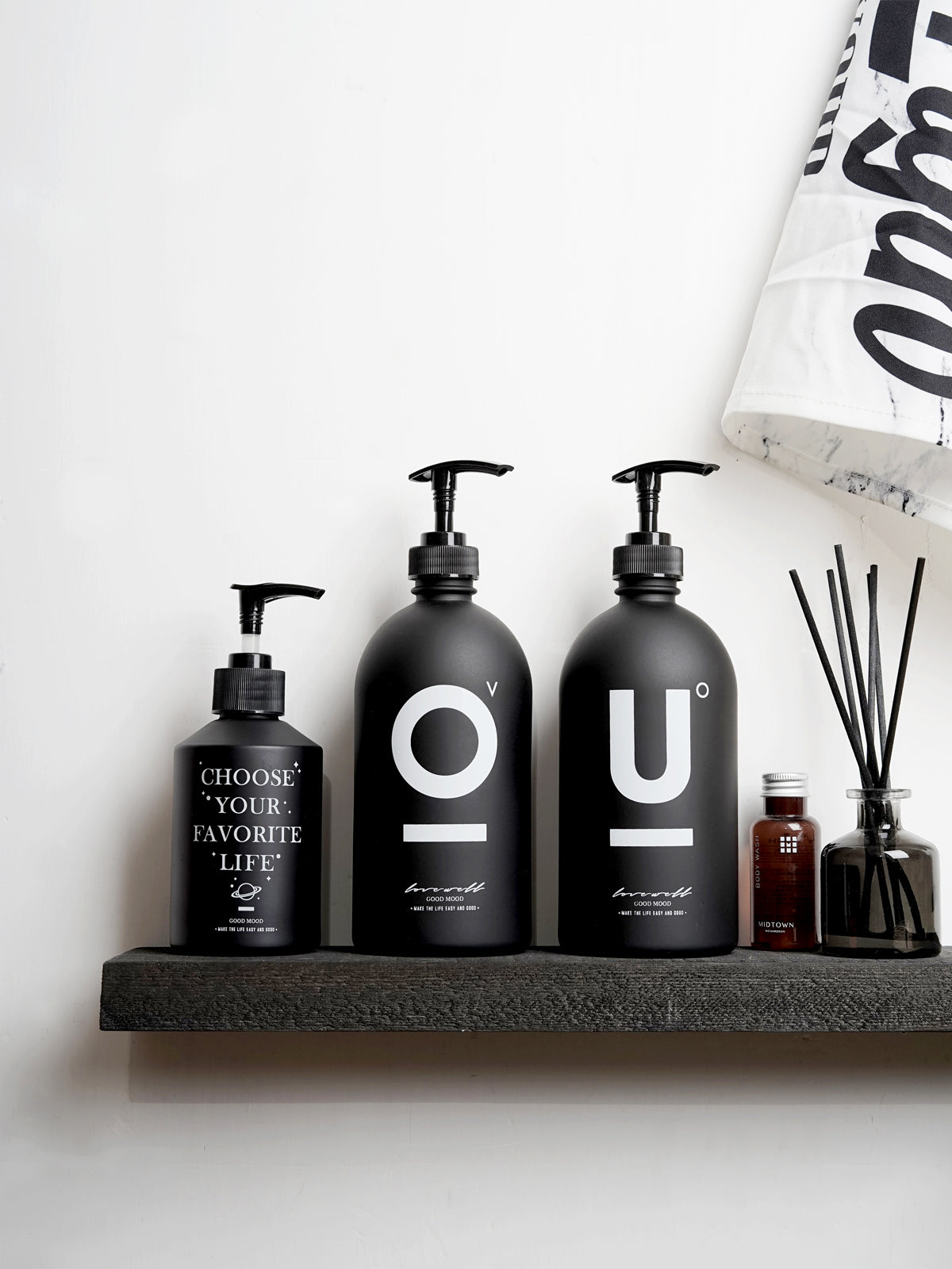 Glass Dispenser Bottles for Hand Soap and Dishwashing Liquid | Home Decor for Kitchen & Bathroom