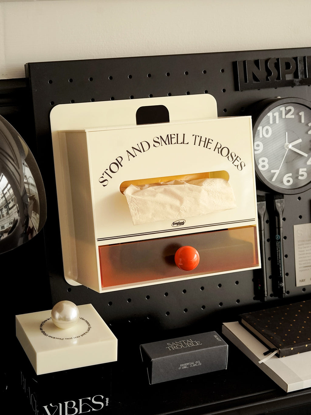 Acrylic Magnetic Organizer Box，Tissue Box