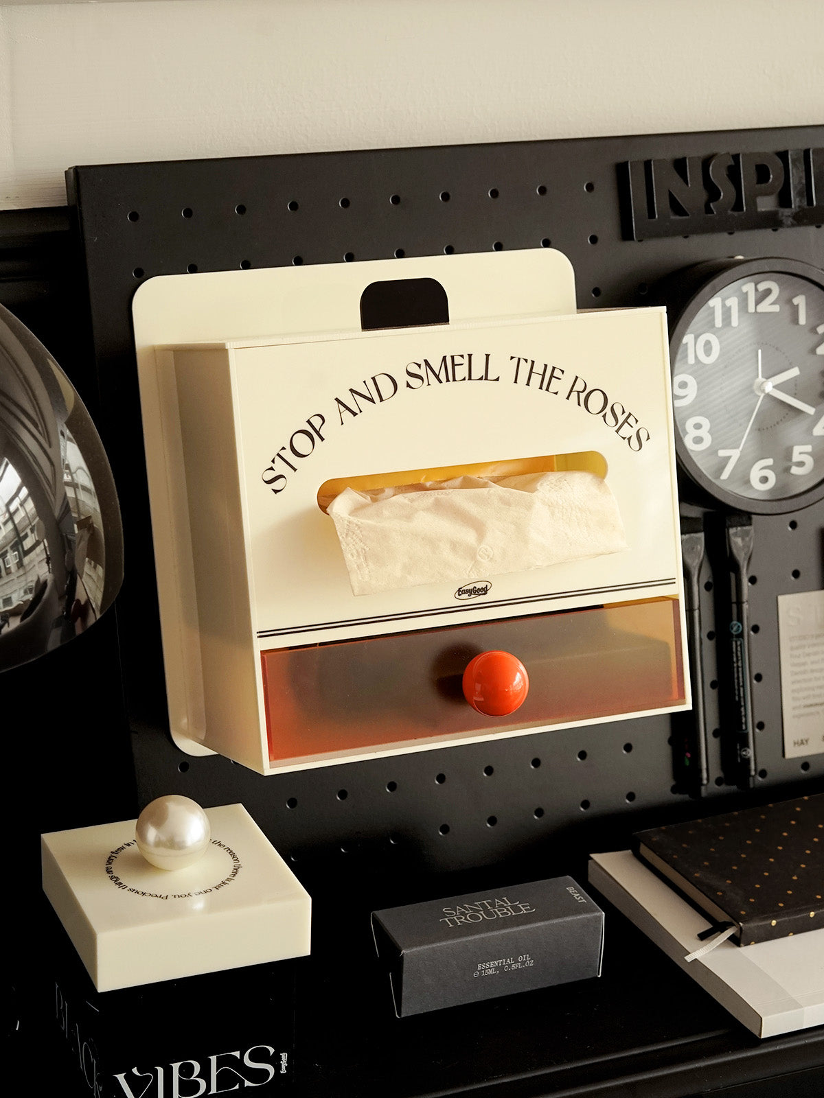 Acrylic Magnetic Organizer Box，Tissue Box