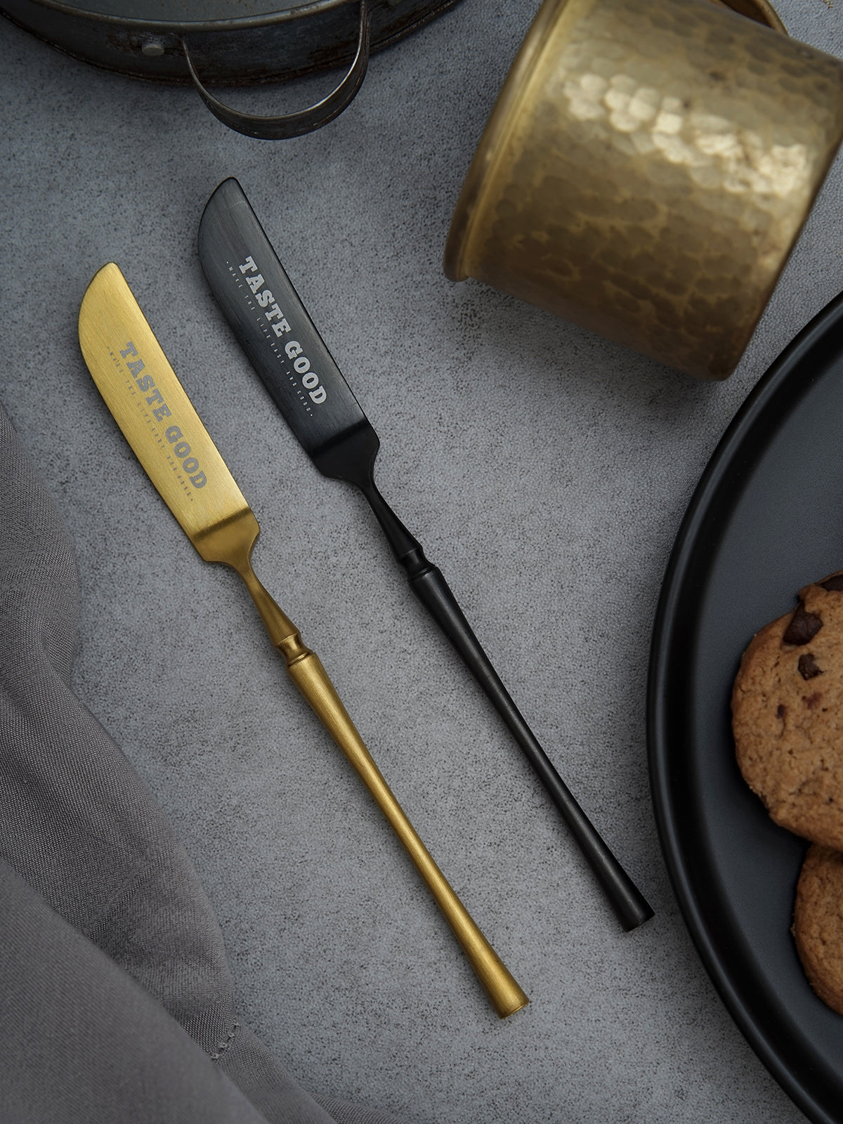 Stainless Steel Butter Knife & Spreader Set: Perfect for Breakfast Spreads, Soft Cheese, Jam, and Pastry