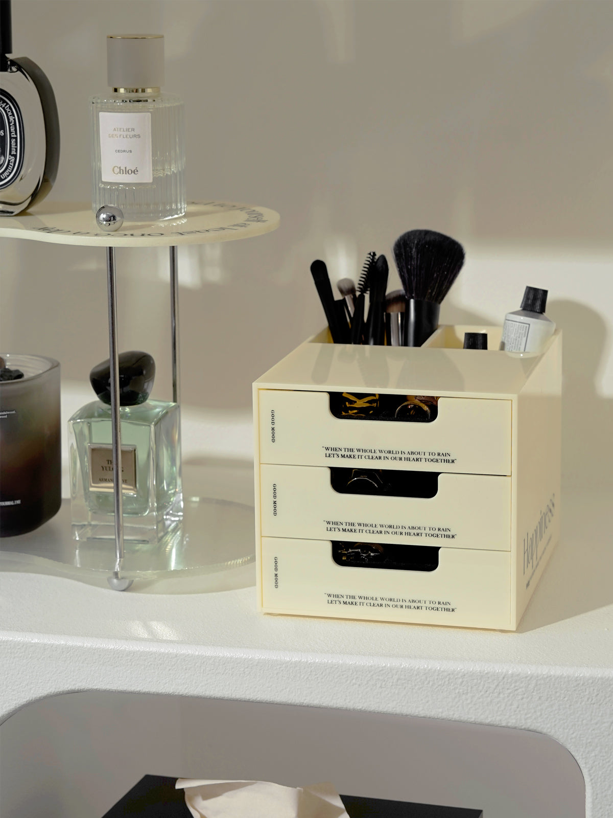 Modern Acrylic Storage Box for Jewelry, Living Room Remotes, and Home Decor