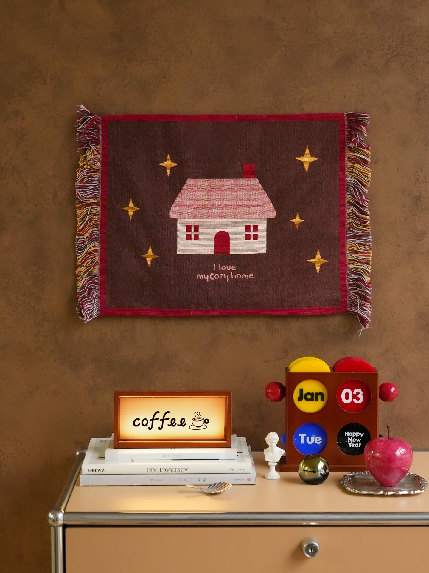 Multi-Functional Tassel Mat，Decorative Placemat ，Tea Tray Coaster