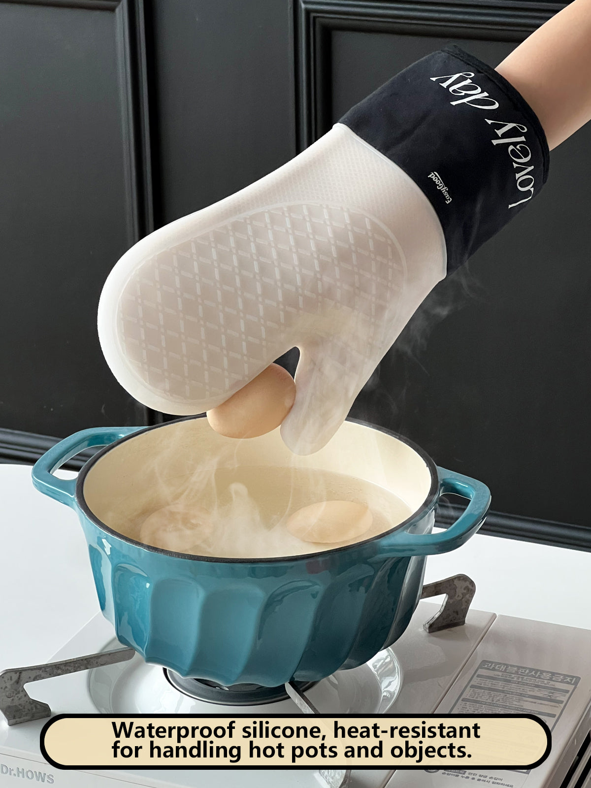 Kitchen Baking Silicone Gloves, Heat-Resistant High-Temperature Oven Gloves, Thickened Microwave-Specific Gloves