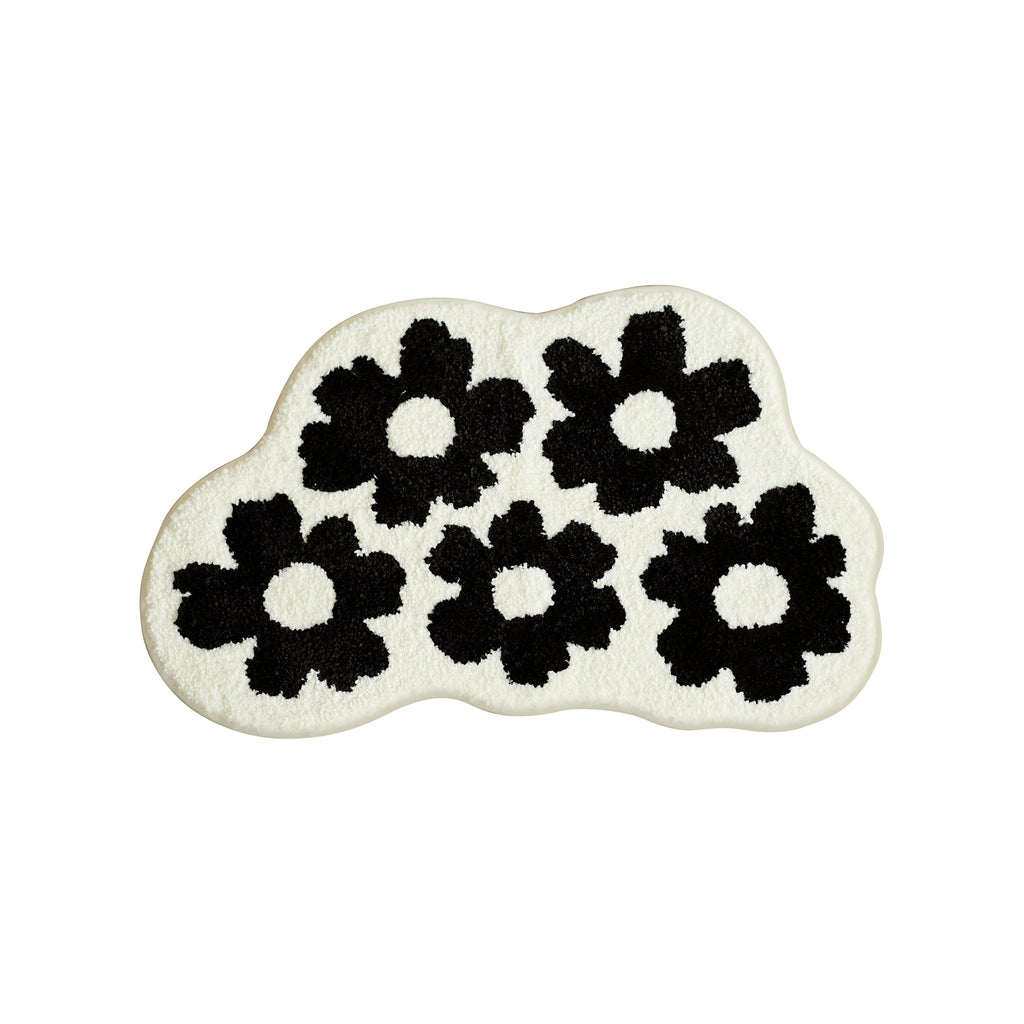 Soft & Comfy Moonlight Shape Tufted Carpet: Plush Fluffy Rug for Aesthetic Home Decor in Living Room & Bedroom
