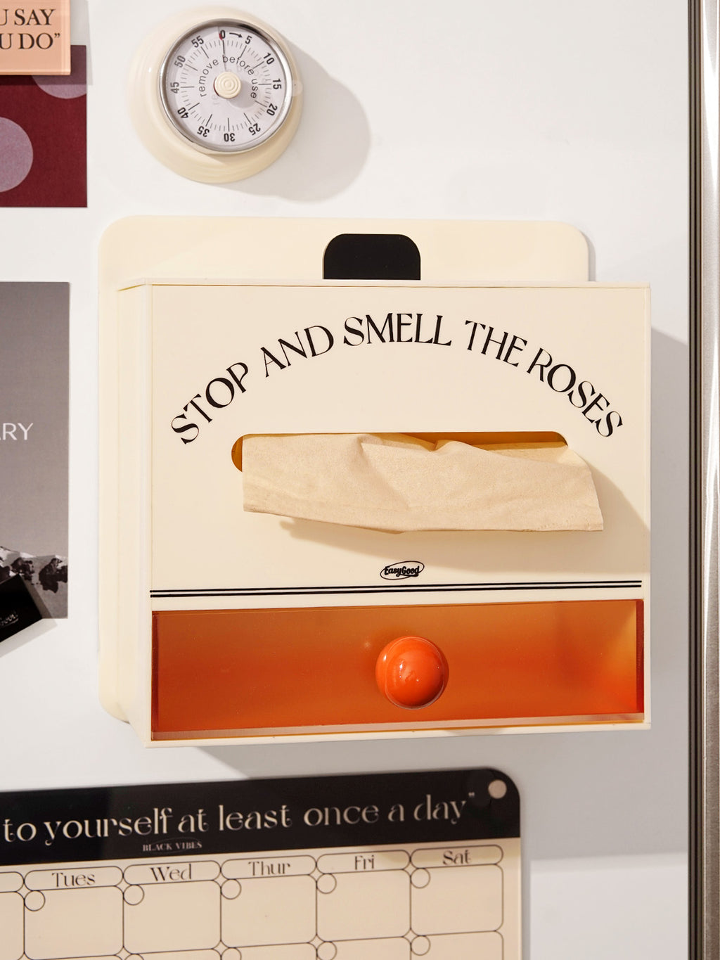 Acrylic Magnetic Organizer Box，Tissue Box