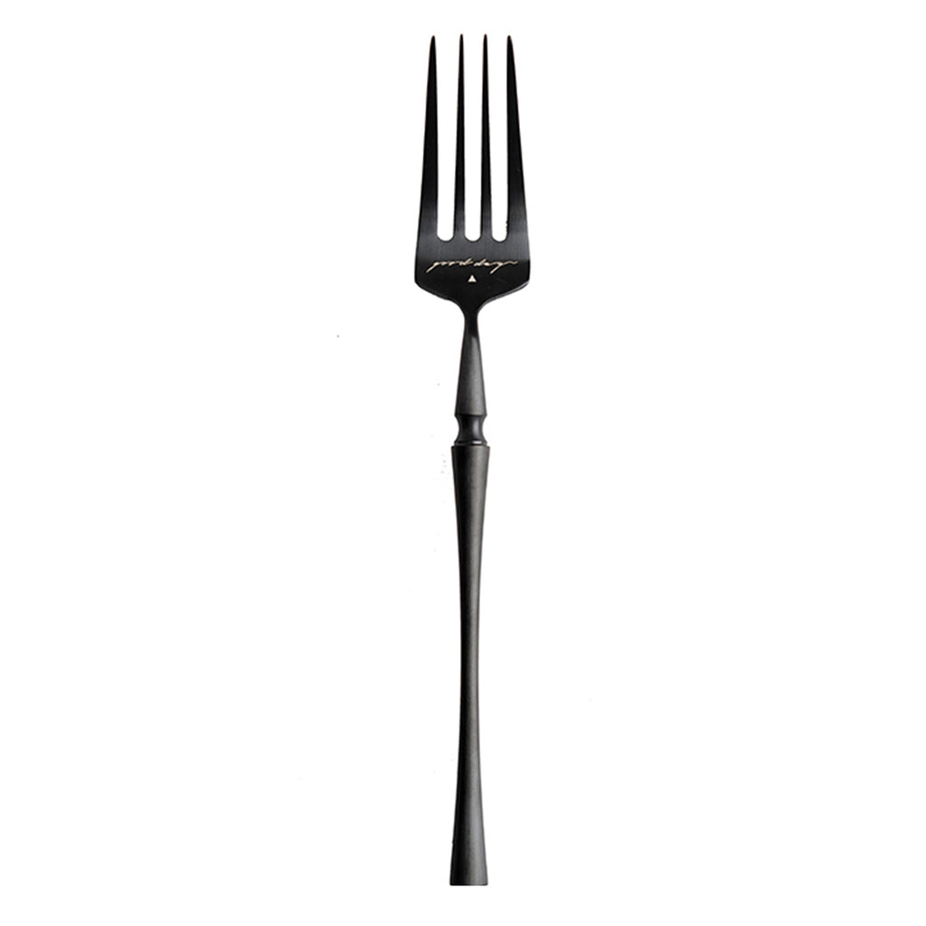 Unique & Beautiful Flatware Set Black Utensils Service For 5 with Dessert Fork,Dessert Spoon, Knife, Spoon, Dinner Fork，Stainless Steel Flatware, 5 Piece Place Setting