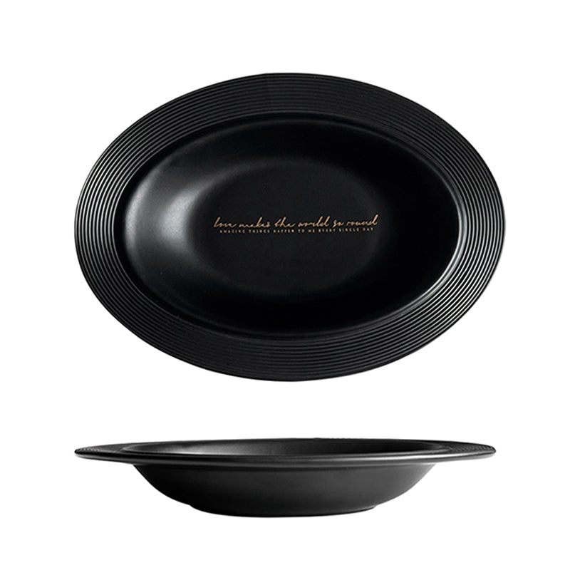 Matte Relief Ceramic Series, featuring soup plates, dinner plates, rice bowls, and soup bowls. Suitable for salads, desserts, steaks, pasta, and main courses. Dishwasher and microwave safe.