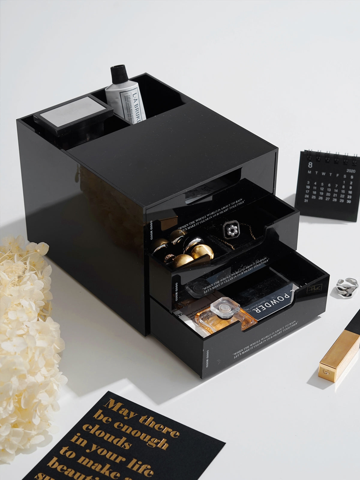 Modern Acrylic Storage Box for Jewelry, Living Room Remotes, and Home Decor
