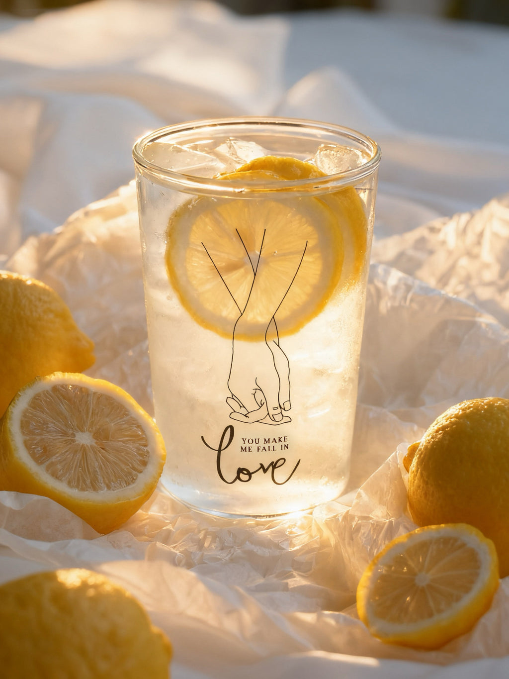 Romanticism Glass Cup, Summer Cold Drink Cup, Iced Americano Coffee Cup, Creative Illustrated Cup, Selected for Gifts